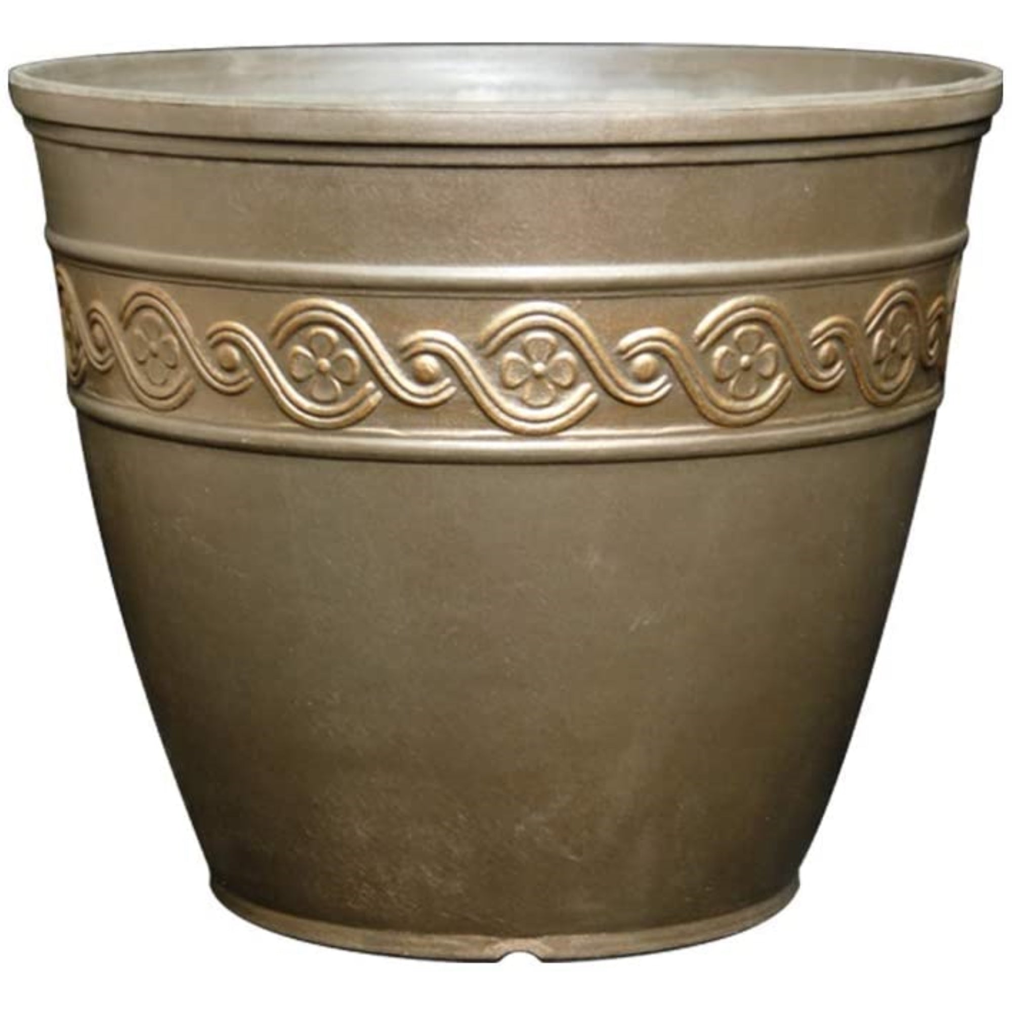 Classic Home and Garden Corinthian Resin Flower Pot Planter