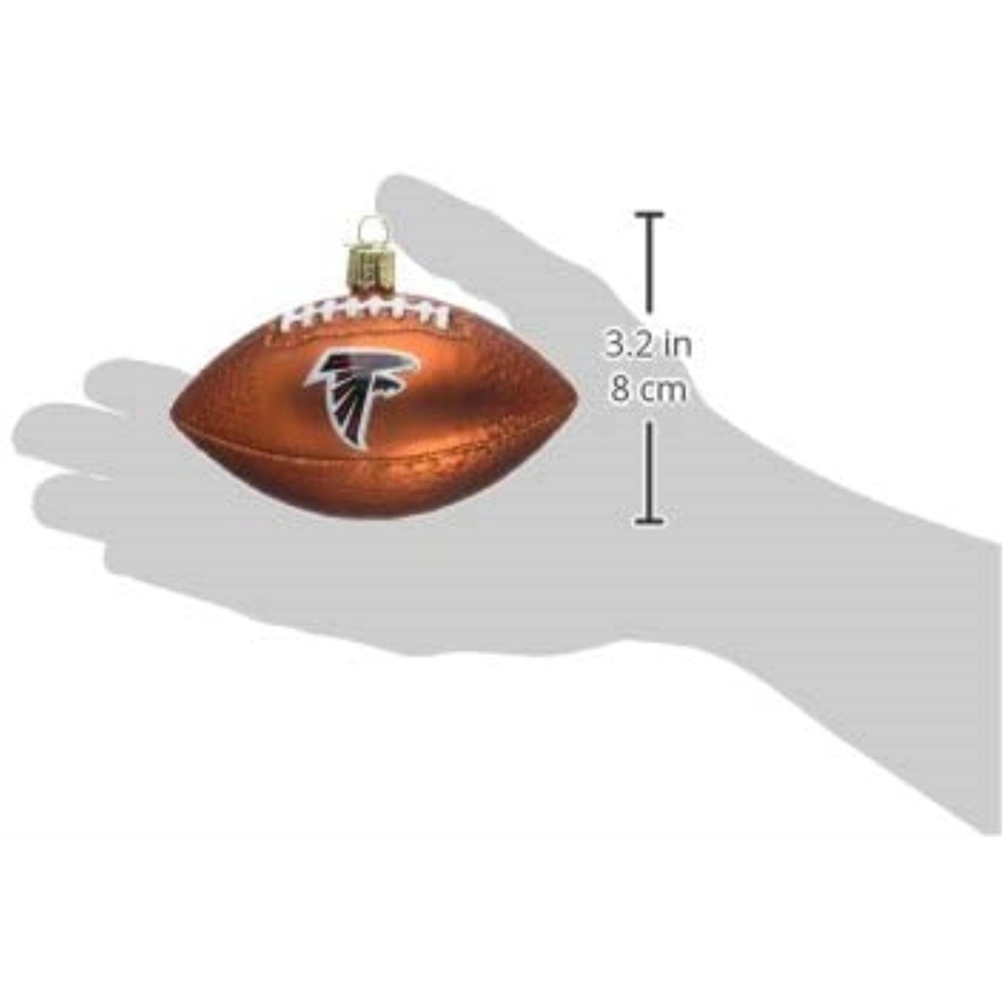 Old World Christmas Blown Glass Ornament for Christmas Tree, Atlanta Falcons Football
