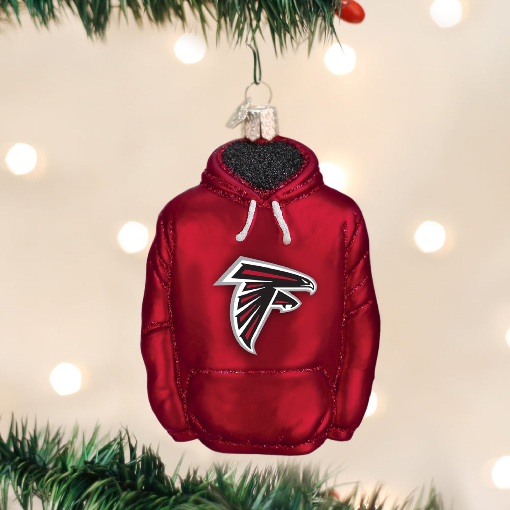 Old World Christmas Blown Glass Ornament for Christmas Tree, Atlanta Falcons Hoodie