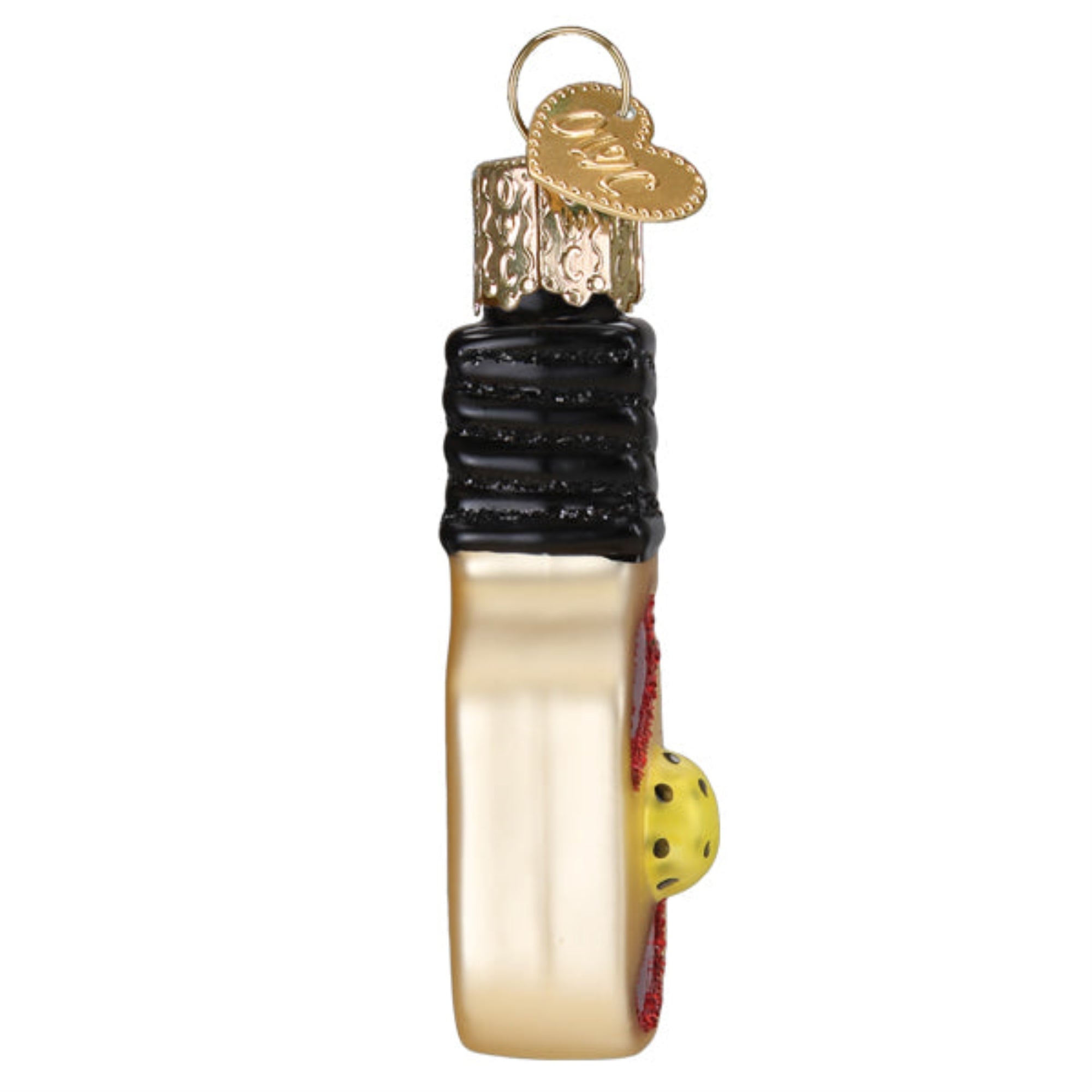 Old World Christmas Blown Glass Ornament for Christmas Tree, Mini Pickleball Paddle (with OWC Gift Box)