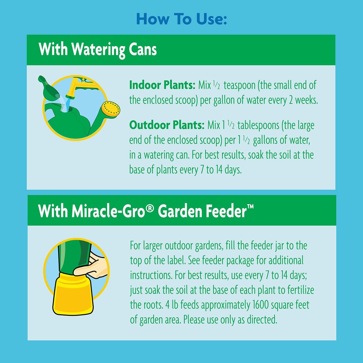 Miracle-Gro Garden Pro Water Soluble Miracid Acid Loving Plant Food, 4 Lb