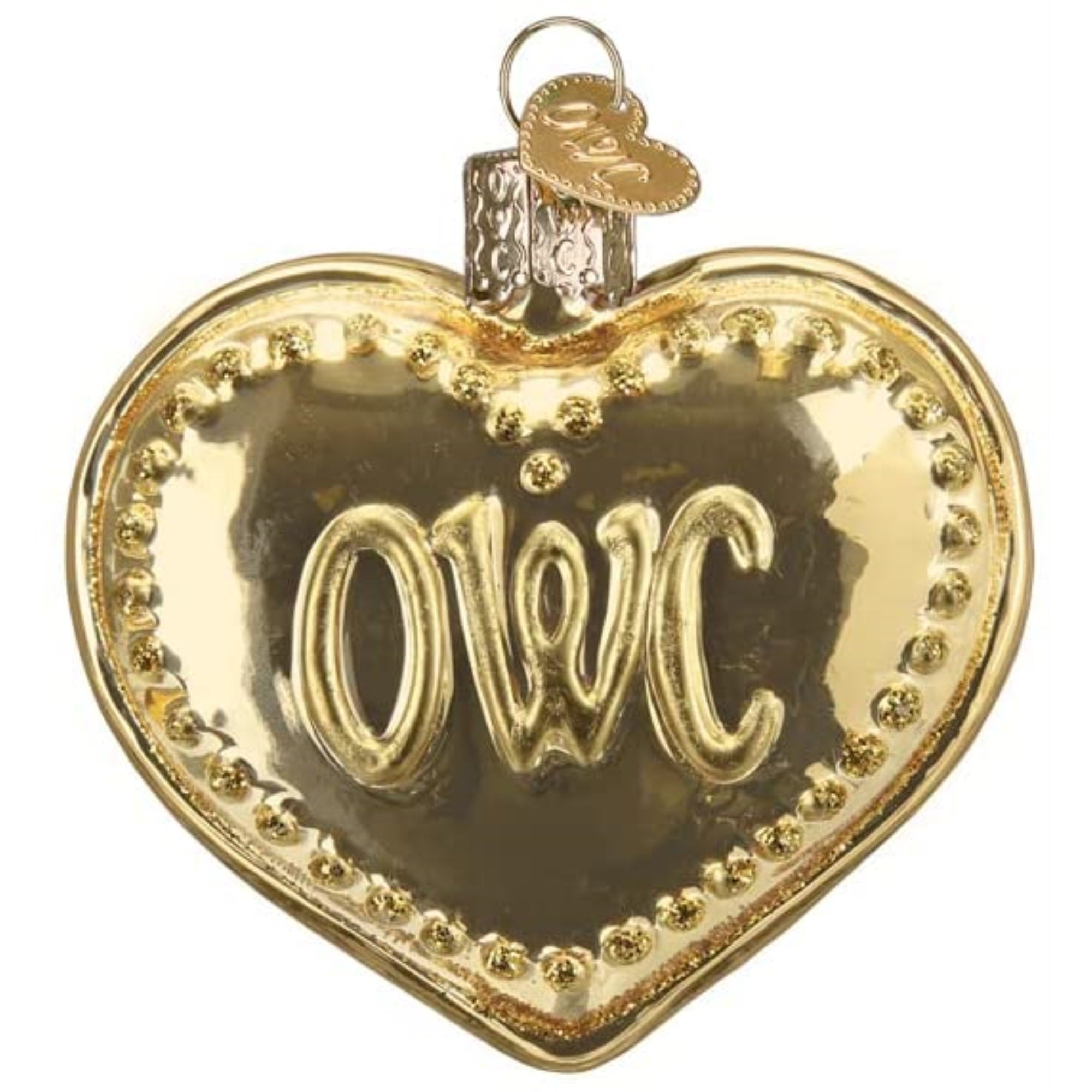 Old World Christmas Blown Glass Ornament for Christmas Tree, OWC Heart