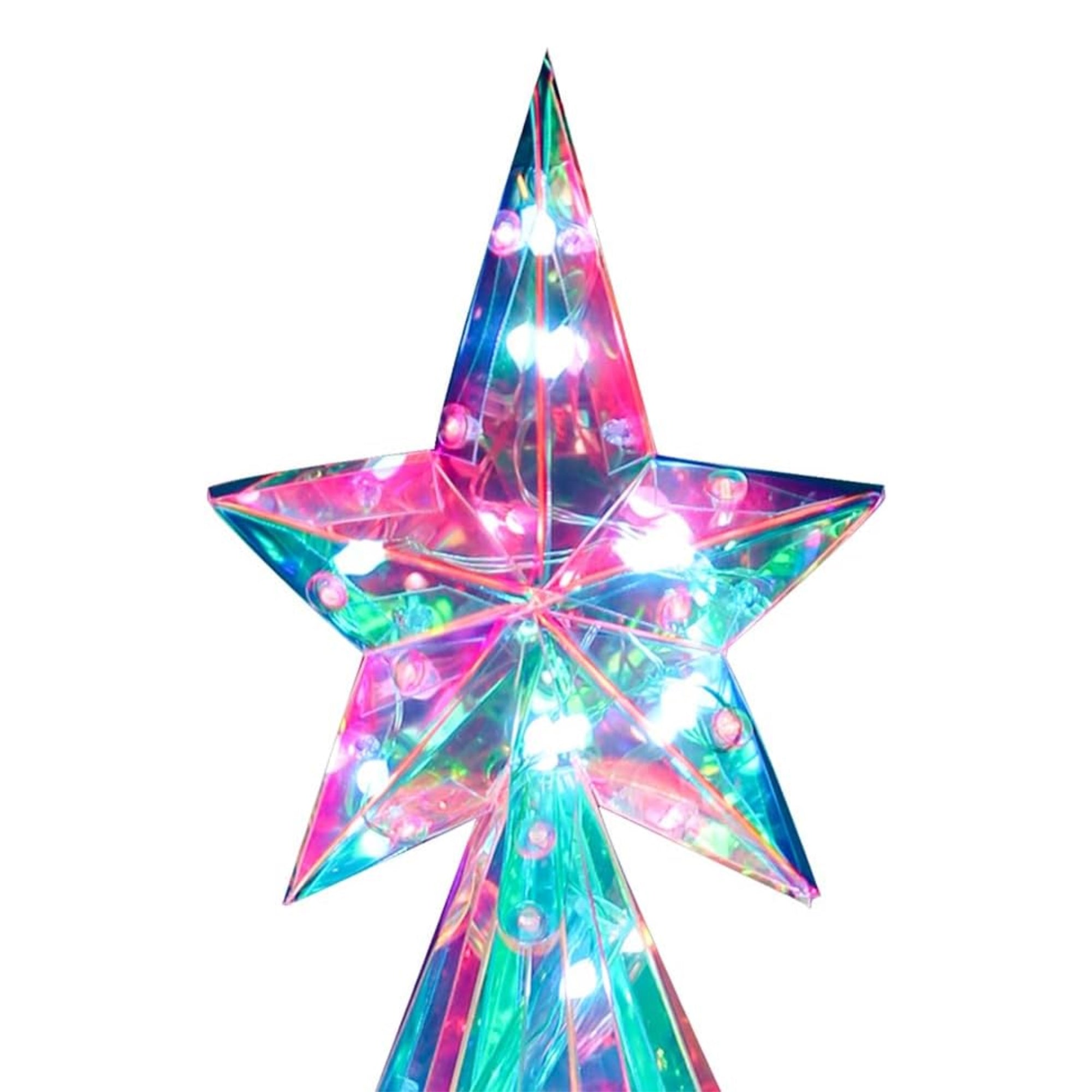 Kurt Adler Pre-Lit Iridescent Smart Christmas Tree, 20in