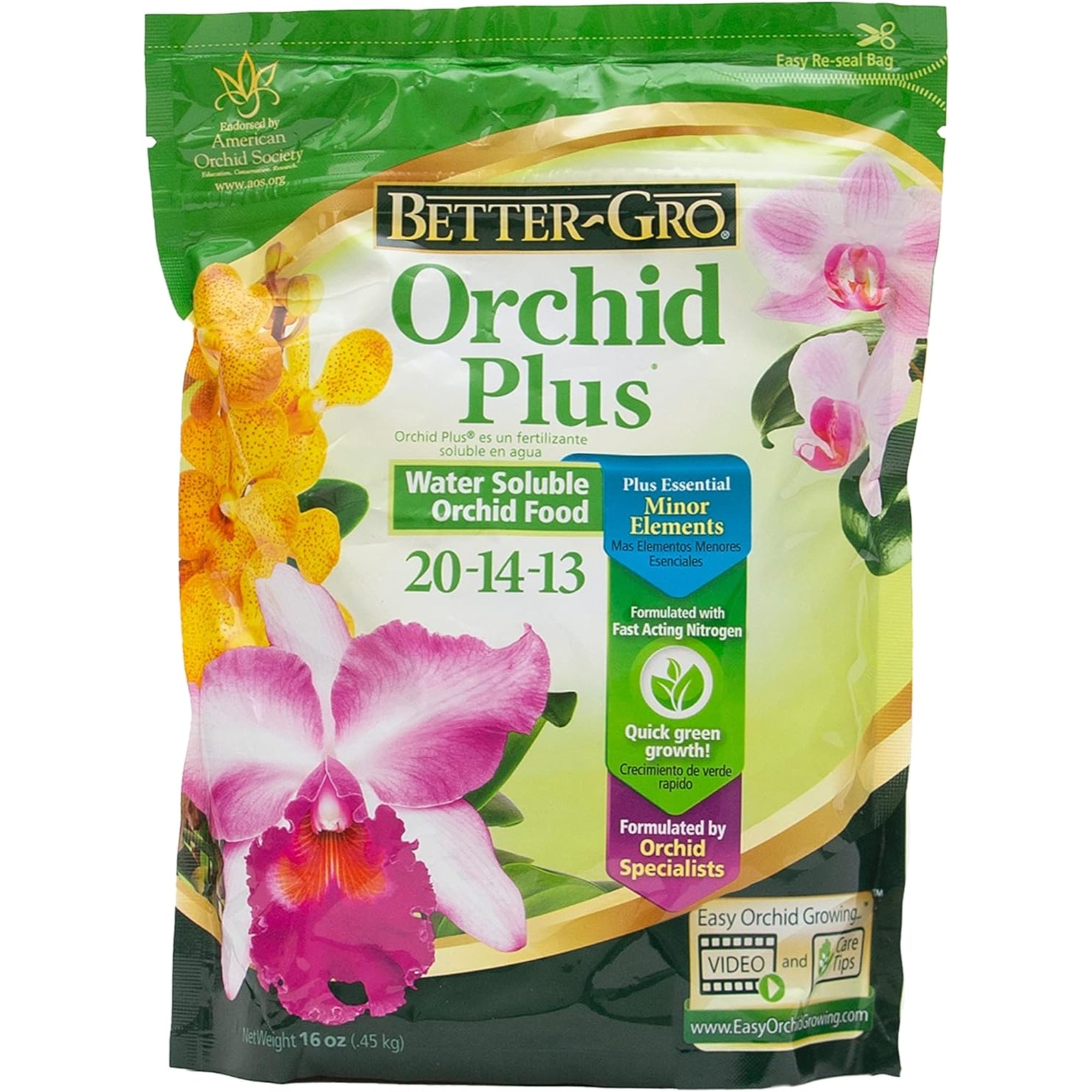 indoor tropical plant fertilizer Better Gro Orchid Plus Fertilizer 16 Oz