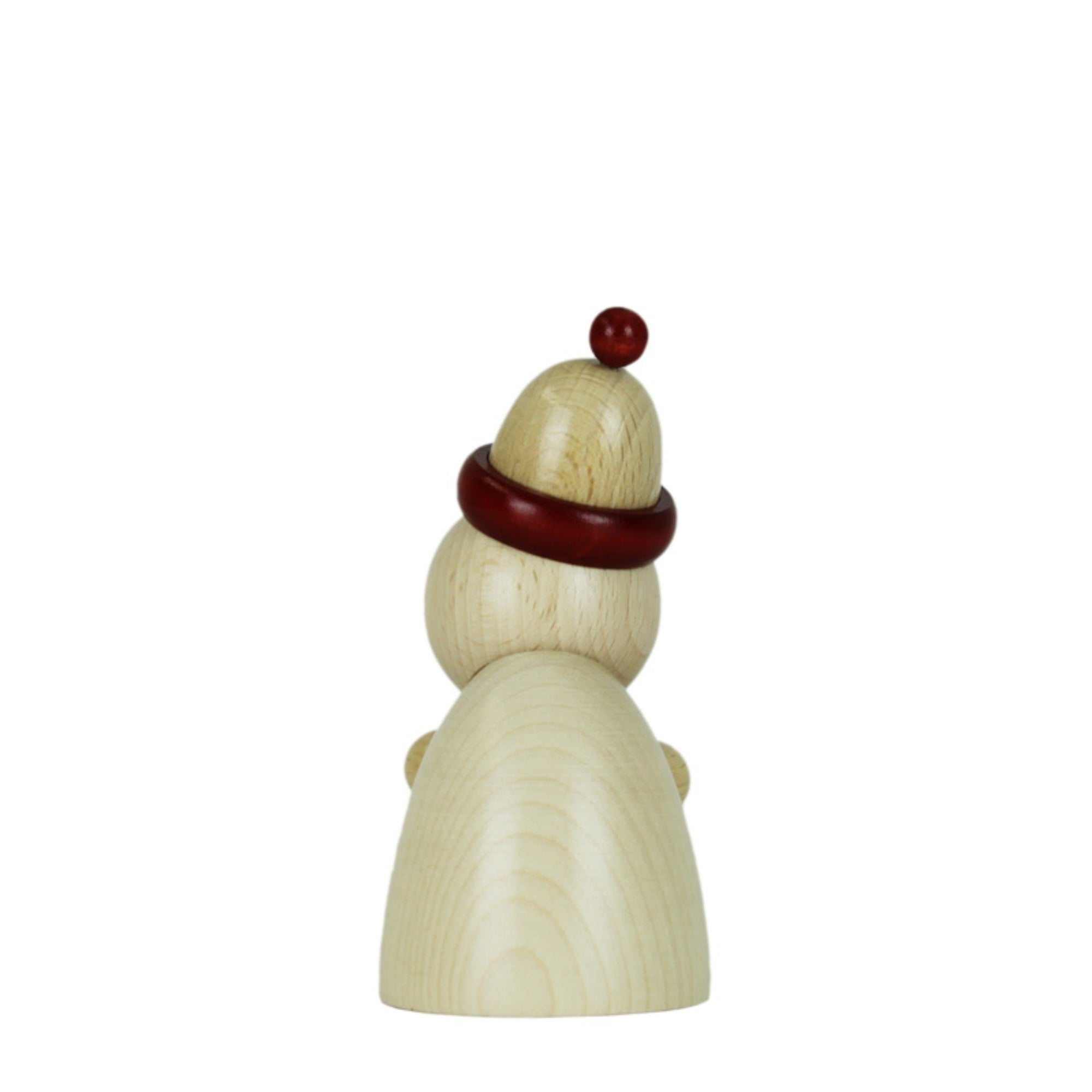 Steinbach Wooden Clumsy Mini Collection, Valentine with Natural Wood Heart and Wooden Beanie
