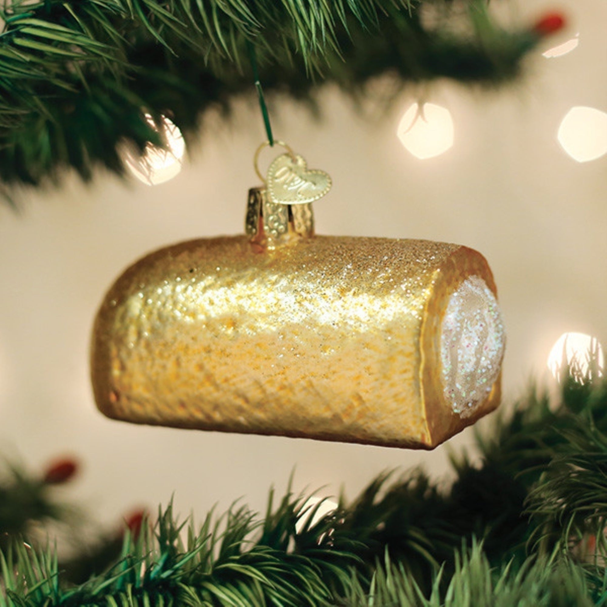 Old World Christmas Blown Glass Ornament for Christmas Tree, Hostess Twinkie