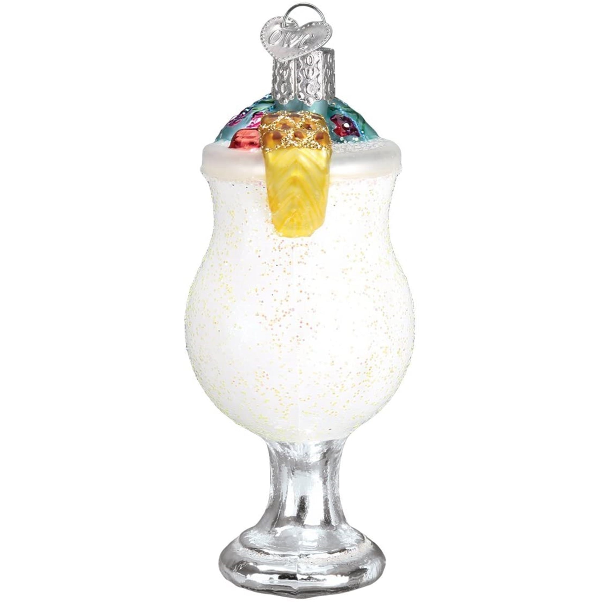 Old World Christmas Blown Glass Ornament for Christmas Tree, Pina Colada