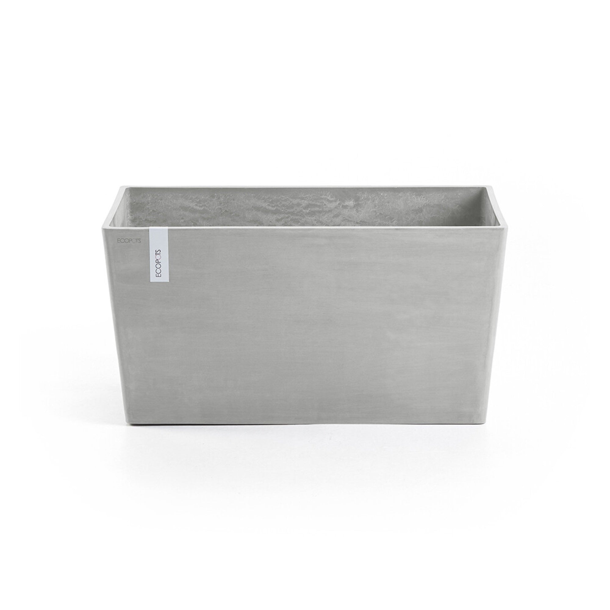 Ecopots Paris Durable Modern Rectangular Indoor/Outdoor Recycled-Based Composite Flower Planter
