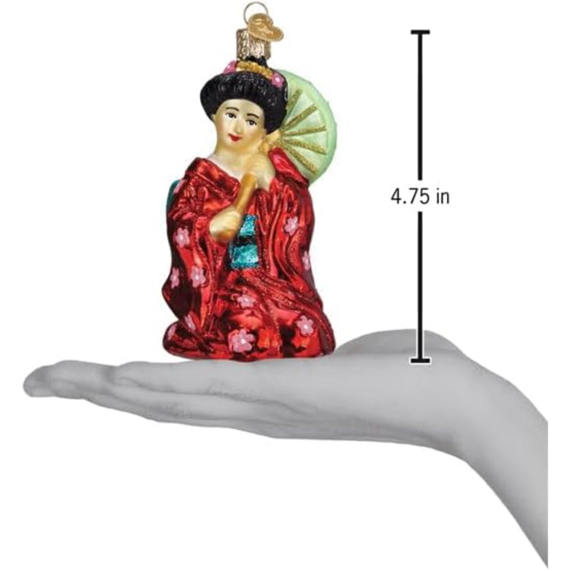 Old World Christmas Blown Glass Ornament for Christmas Tree, Geisha (with OWC Gift Box)