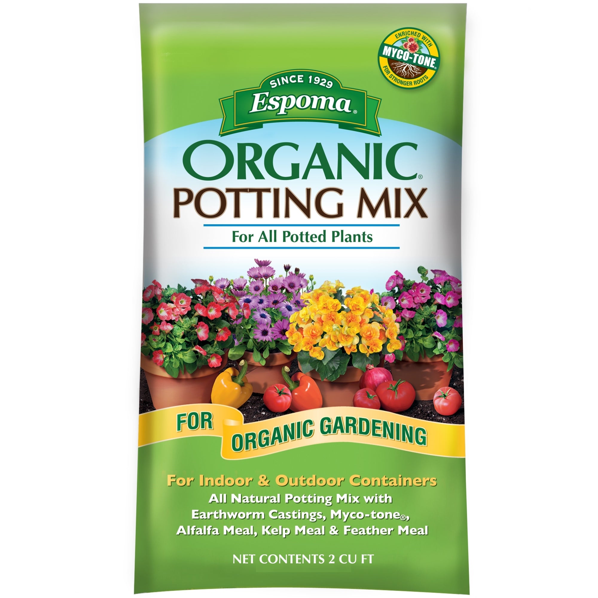 Espoma Organic Potting Mix for Potted Plants, All Natural for Organic Gardening - for Indoor & Outdoor Containers