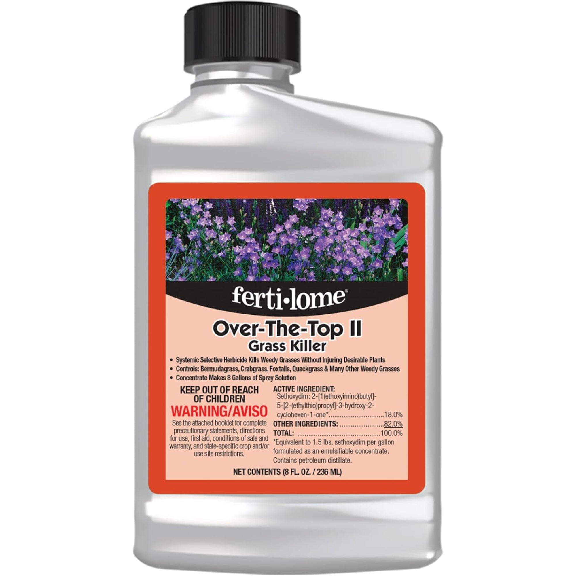 Fertilome Over-The-Top II Grass Killer Herbicide Concentrate, 8 fl oz