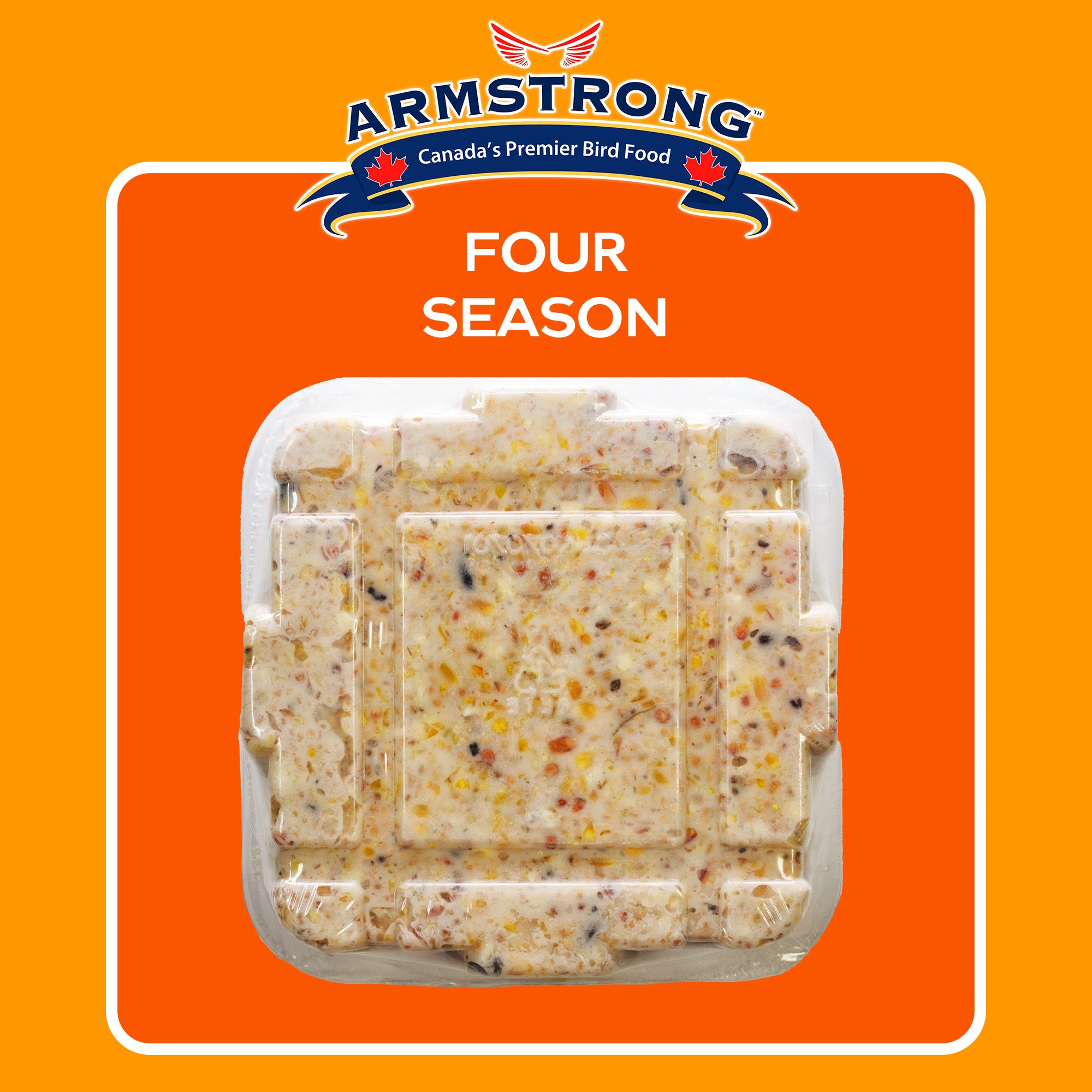 Armstrong Wild Bird Food Four Season Suet Cake, 11.3oz (Pack of 12)