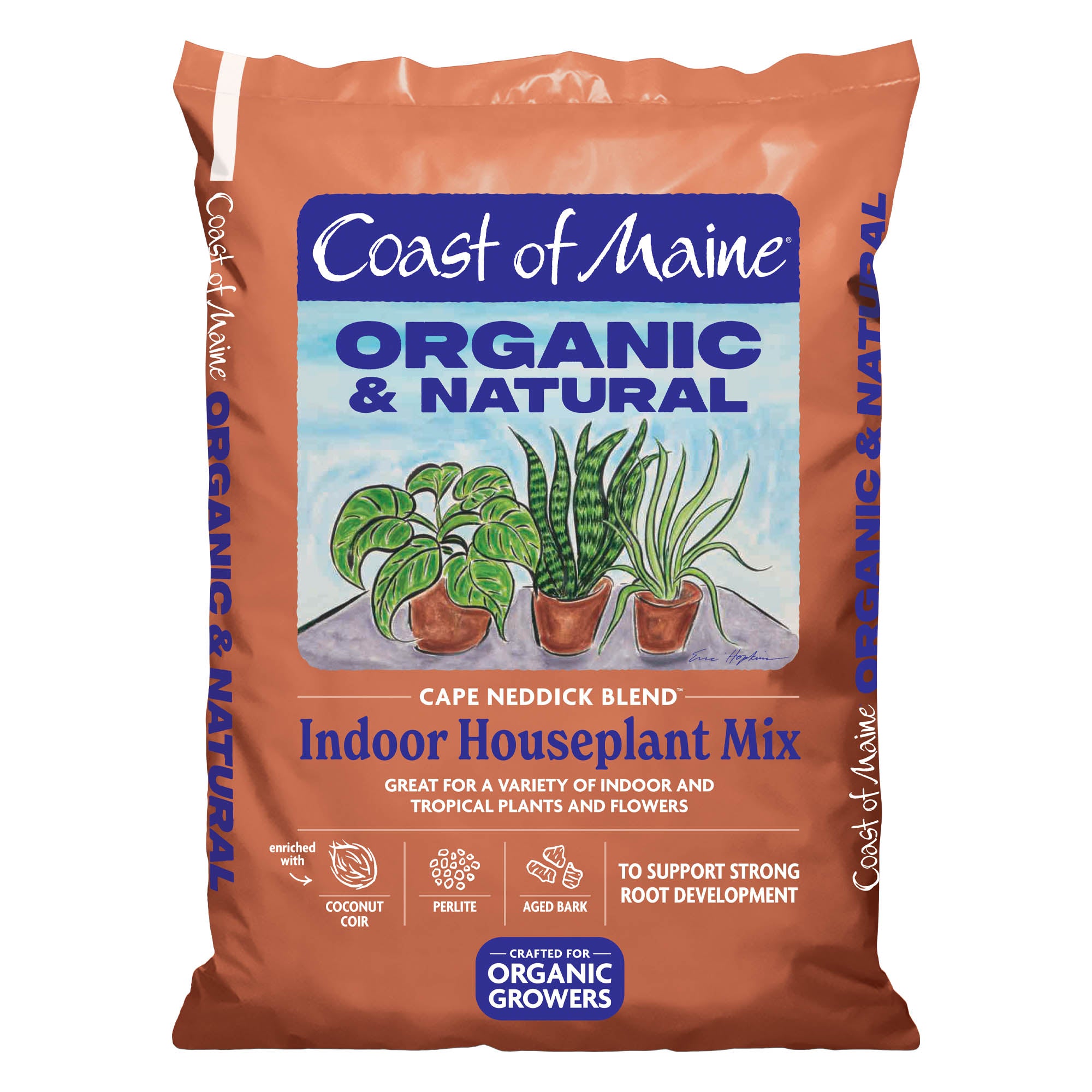 potting mix bag sizes Coast of Maine Indoor Houseplant Mix 8 qt