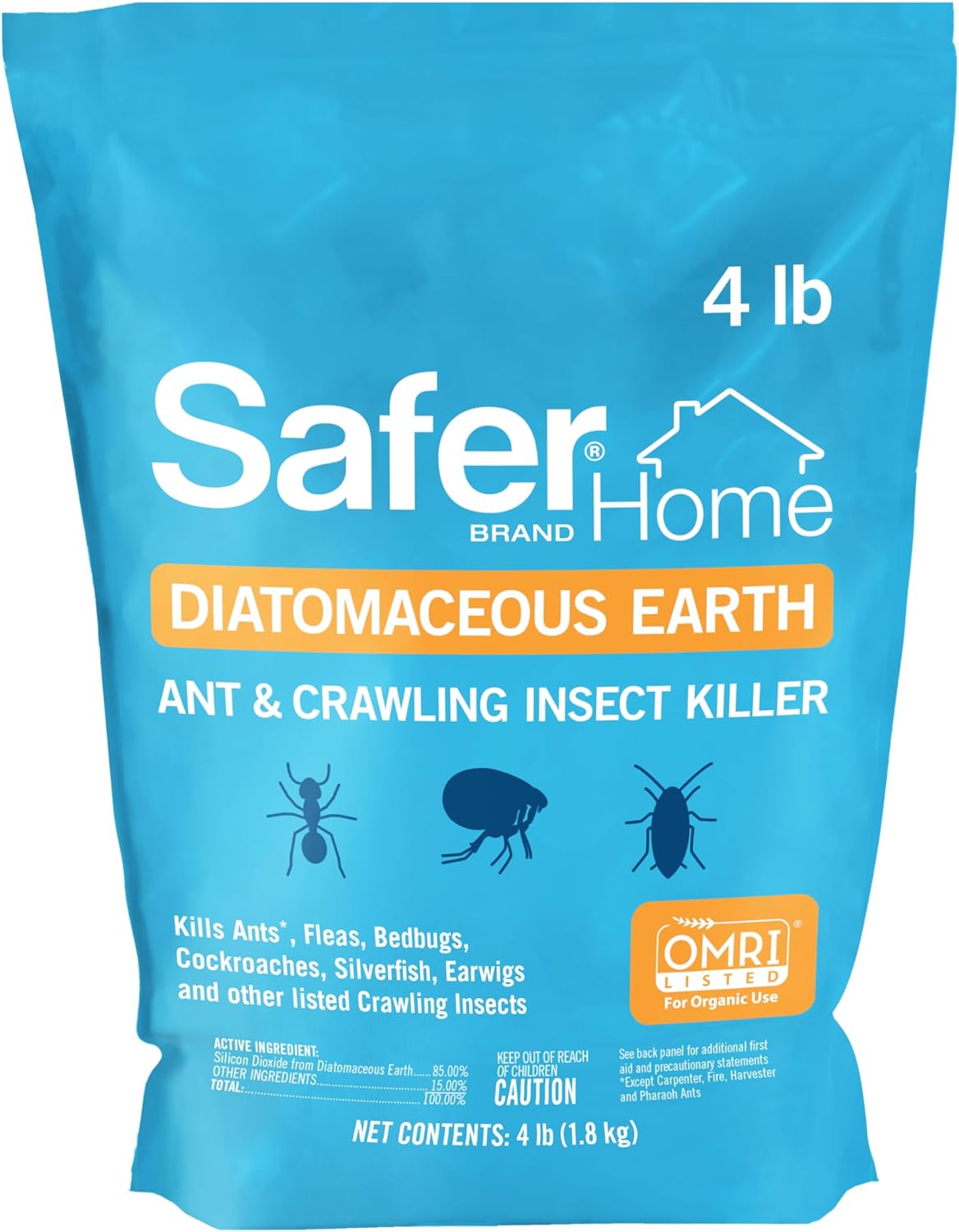 Safer Diatomaceous Earth Ant & Crawling Insect Killer, 4 lb Bag