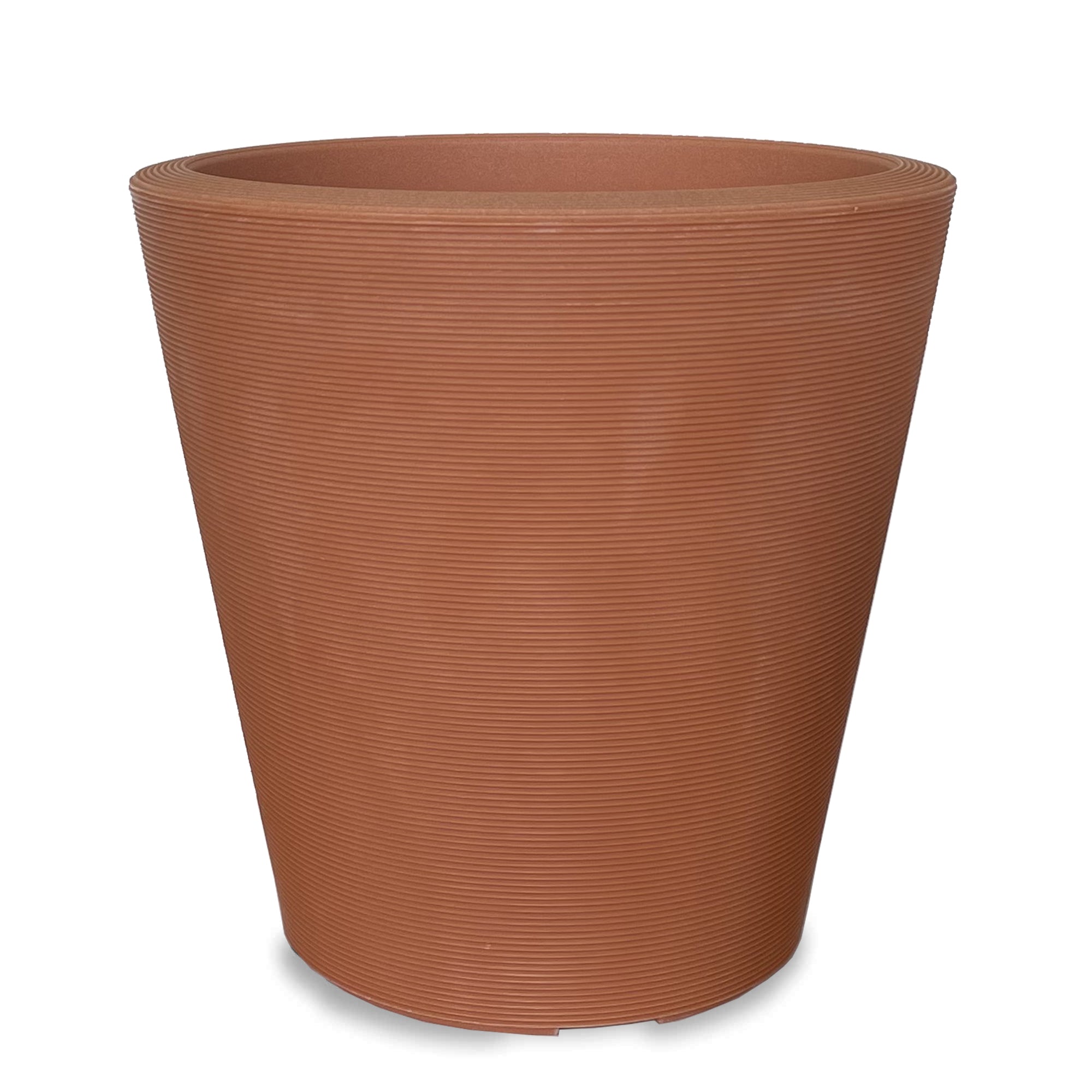 Crescent Garden Polyethylene Madison Planter, Double-Walled Plant Pot