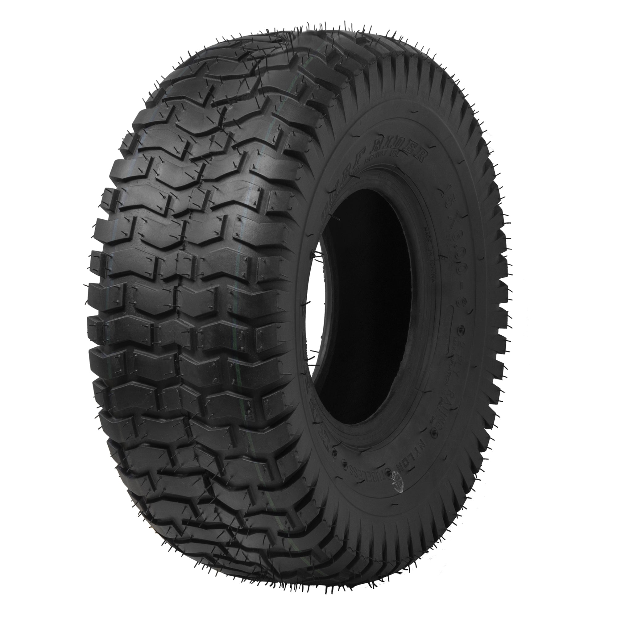 KendaTurf Rider Lawn and Garden Bias Tire, 15x6, 2 Ply, Tire Only