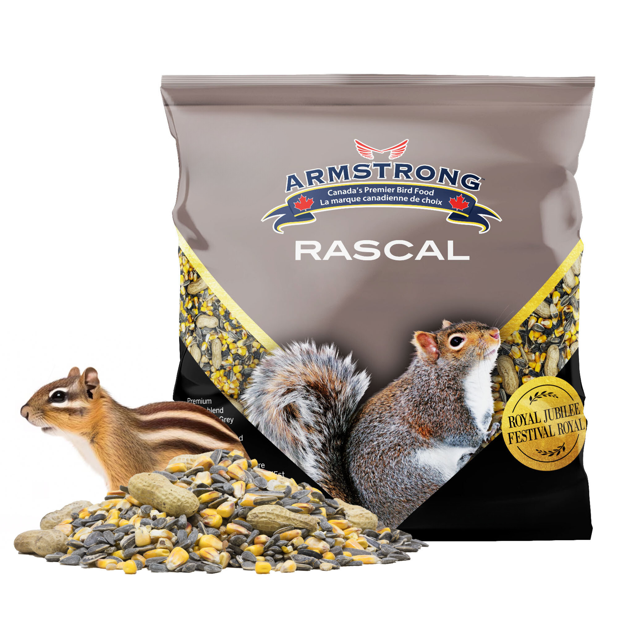 Armstrong Wild Animal Food Royal Jubilee Rascal Seed Mix For Squirrels and Chipmunks, 4lbs