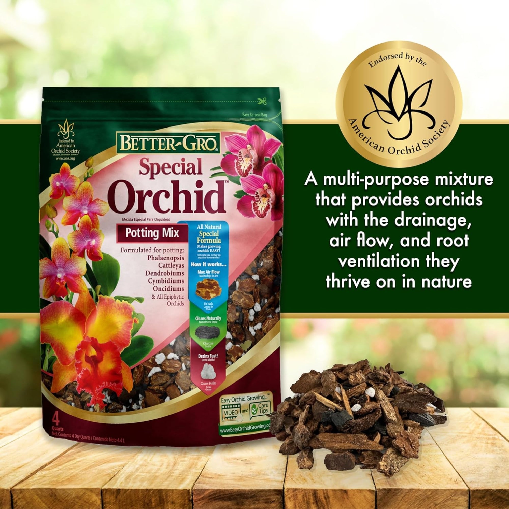 Better-Gro Special Orchid Flower Potting Mix, 8qrt