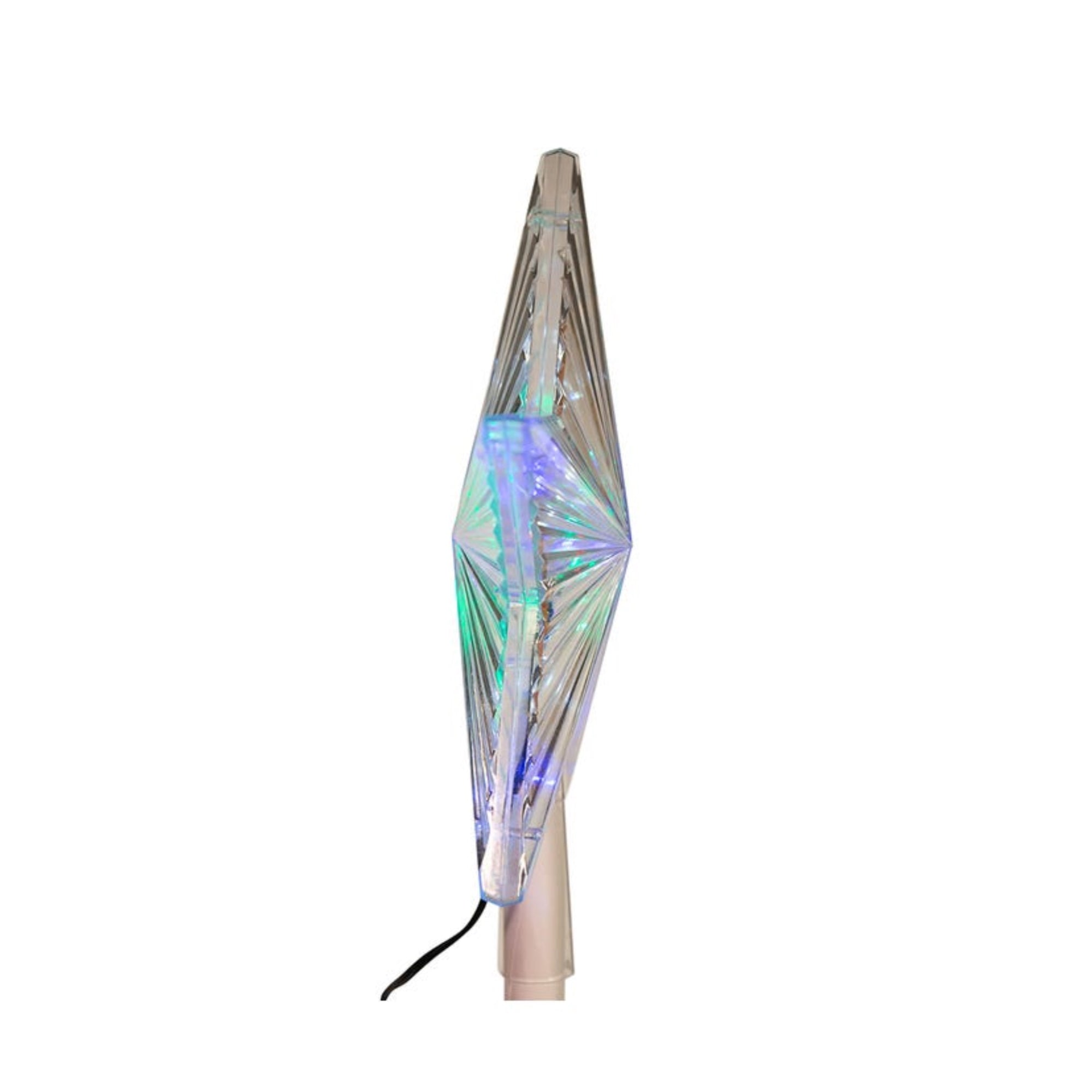 Kurt Adler UL 31 LED Light Color Changing Treetop Star,  8.5"