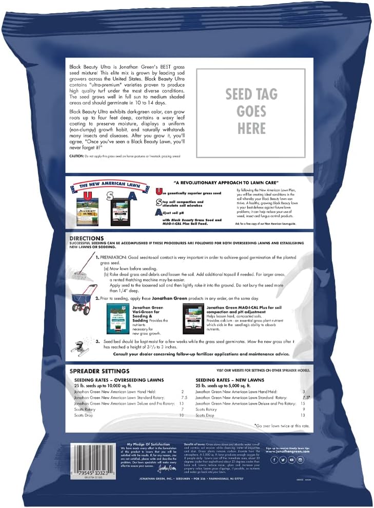 Jonathan Green Black Beauty Ultra Grass Seed Mix