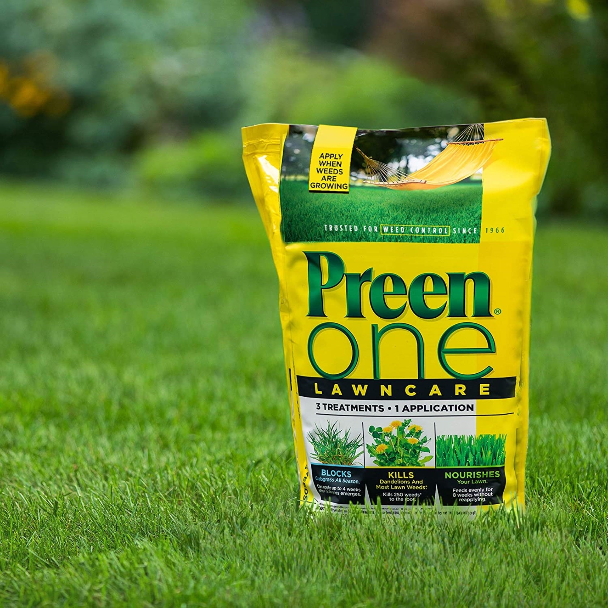 Preen One Lawncare Weed & Feed Lawn Fertilizer and Weed Control