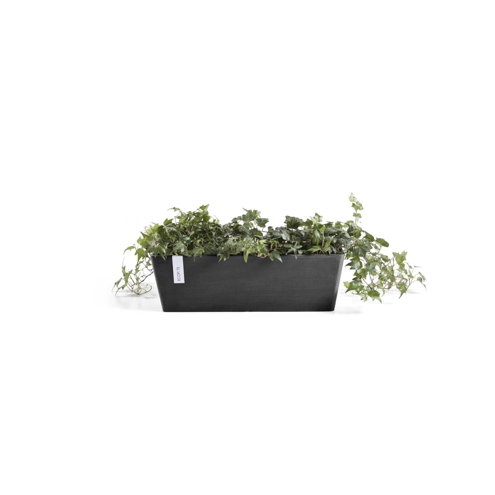 Ecopots Bruges Durable Modern Rectangular Indoor/Outdoor Recycled-Based Composite Flower Pot Planter