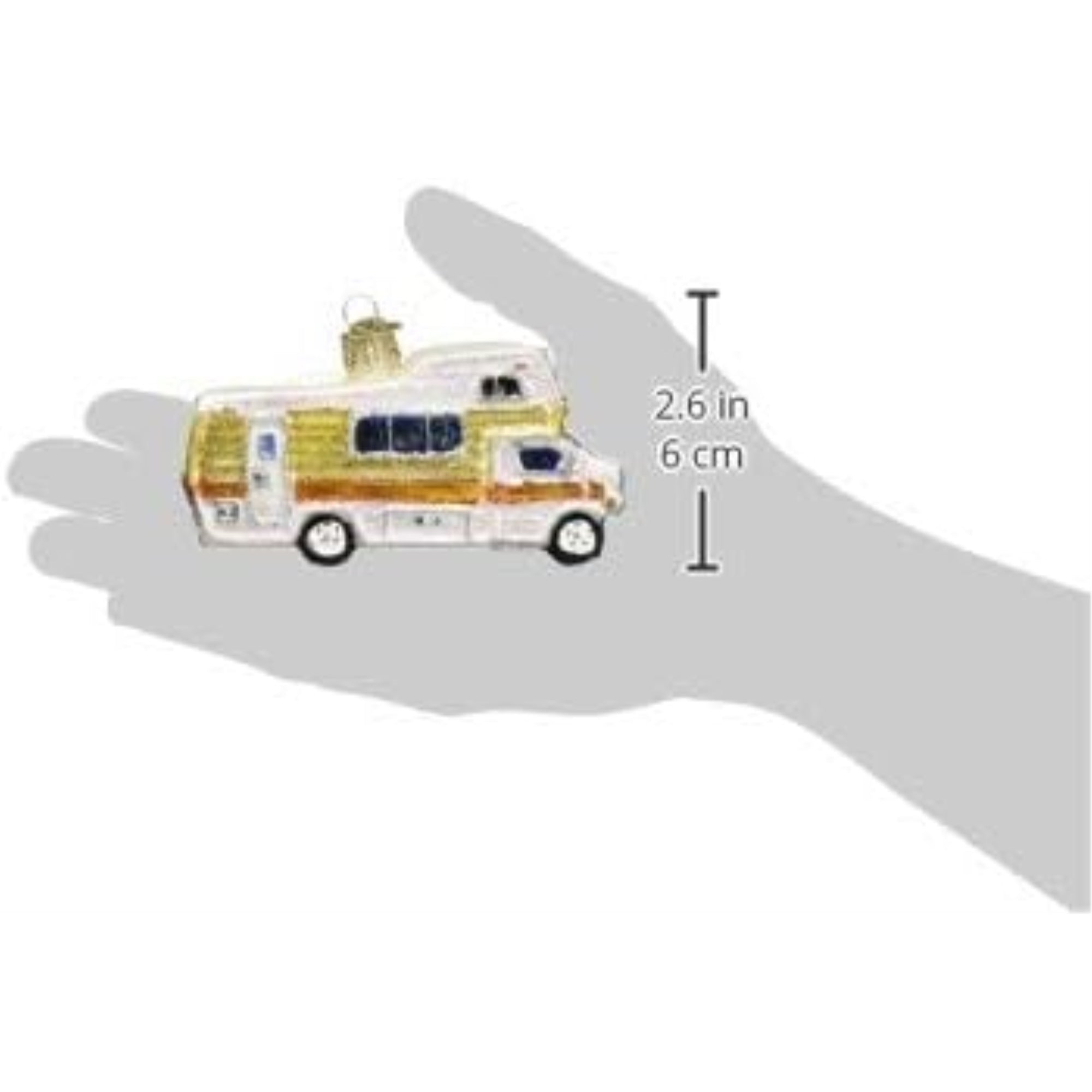 Old World Christmas Blown Glass Ornament for Christmas Tree, Classic Motorhome