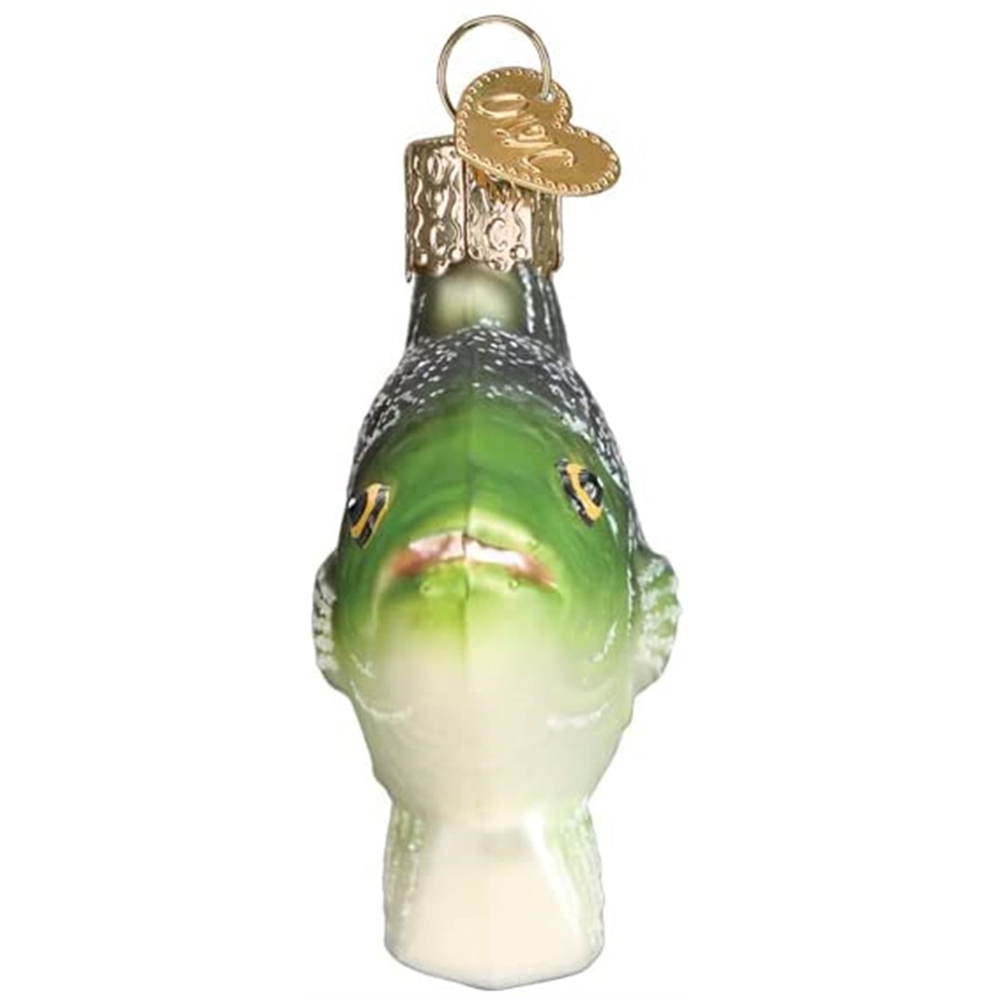 Old World Christmas Blown Glass Ornament for Christmas Tree, Crappie Fish