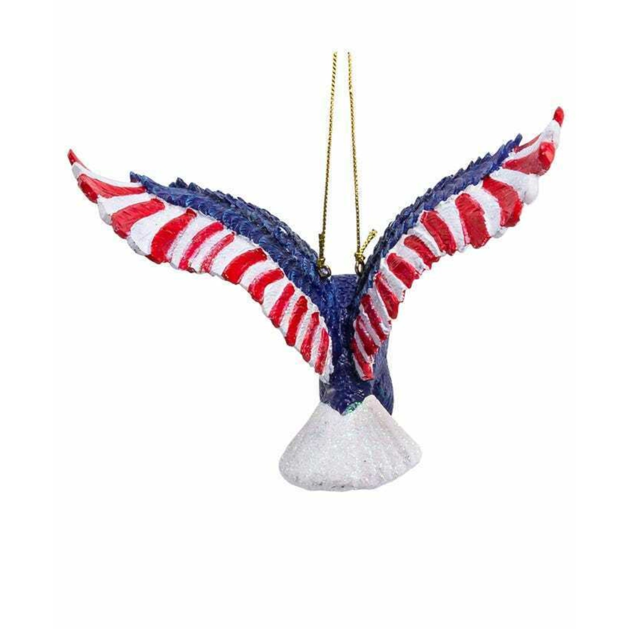 Kurt Adler Resin Stars & Stripes Eagle Christmas Tree Ornament