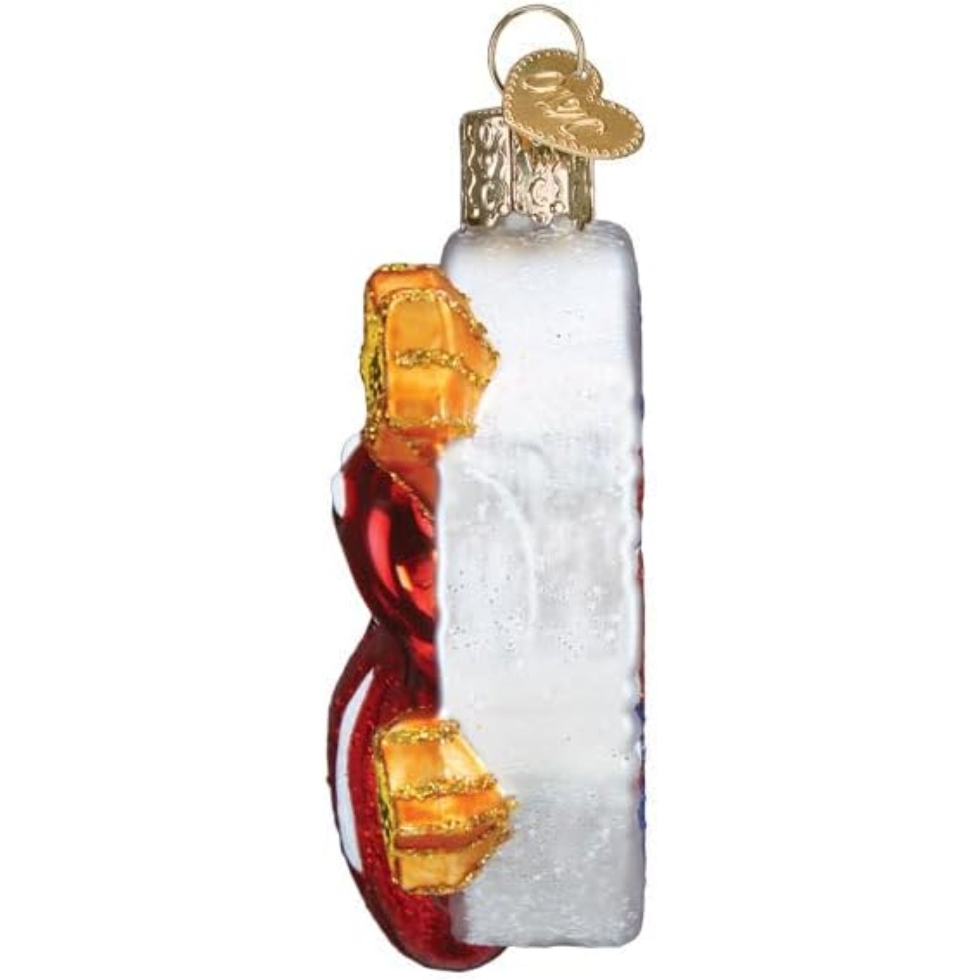 Old World Christmas Blown Glass Ornament for Christmas Tree, The Rolling Stones Tongue (with OWC Gift Box)