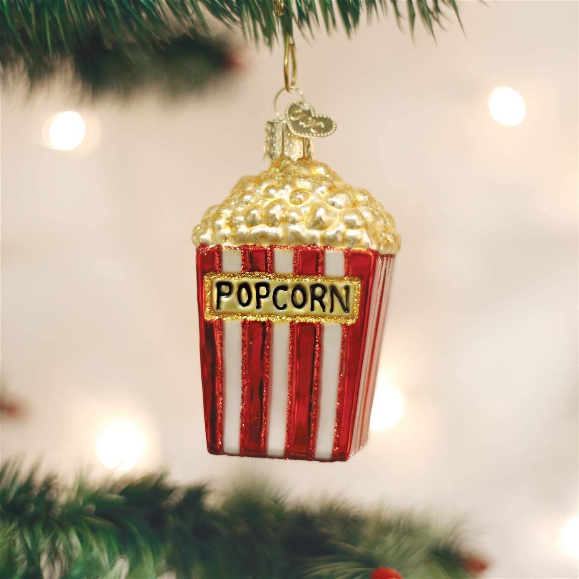 Old World Christmas Blown Glass Ornament for Christmas Tree, Popcorn