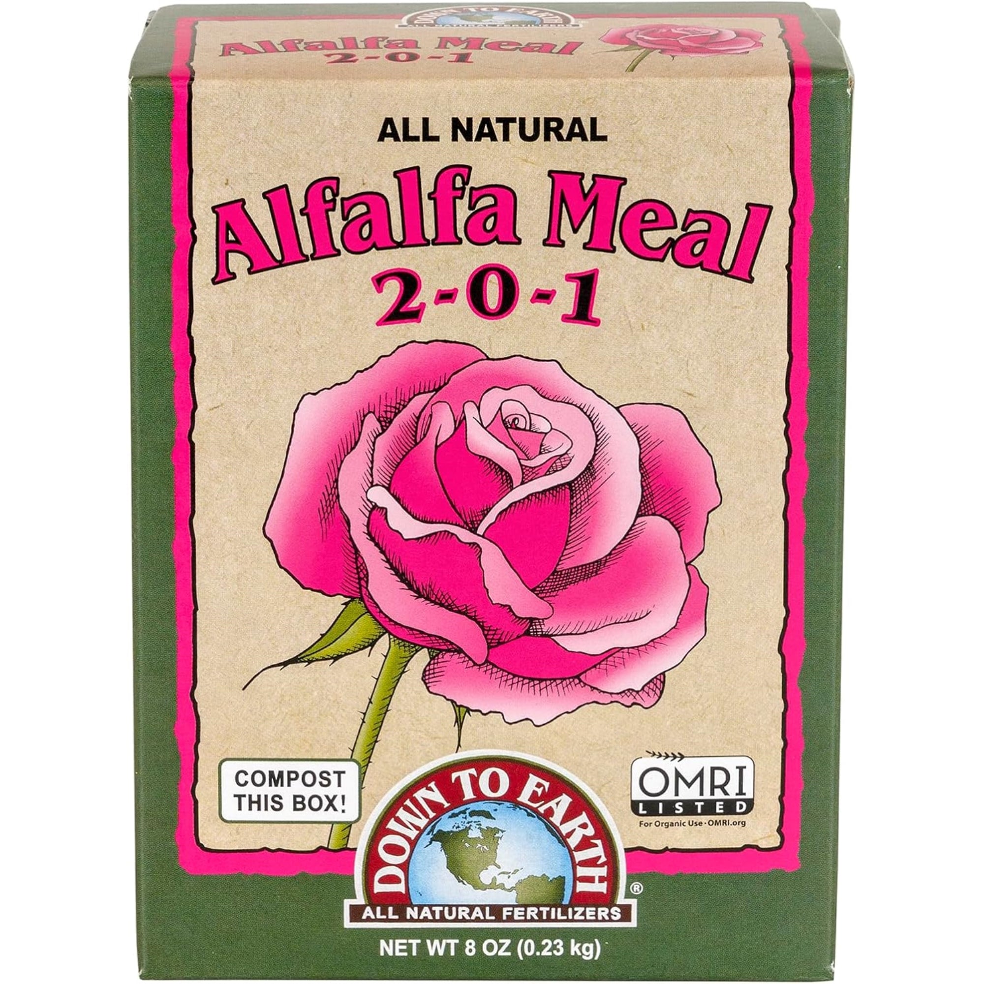 Down to Earth Organic Alfalfa Meal Fertilizer Mix 2-0-1