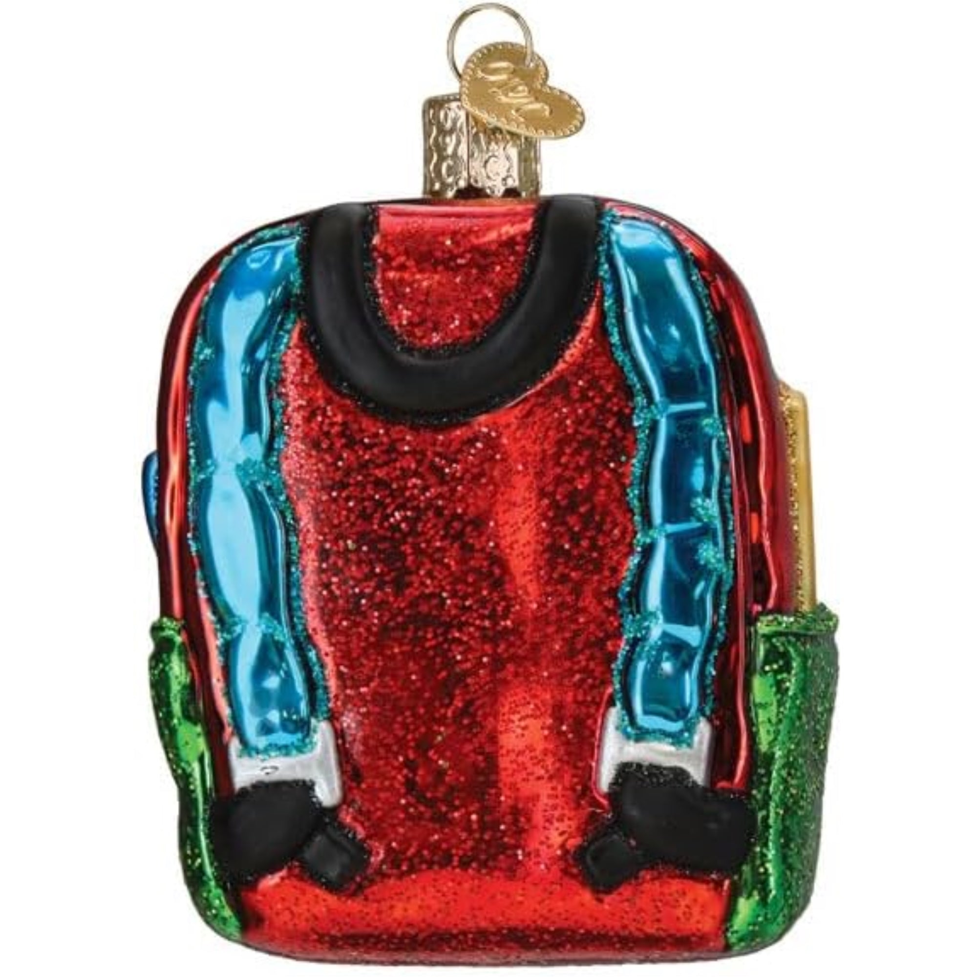 Old World Christmas Blown Glass Ornament for Christmas Tree, First Day Of School (with OWC Gift Box)