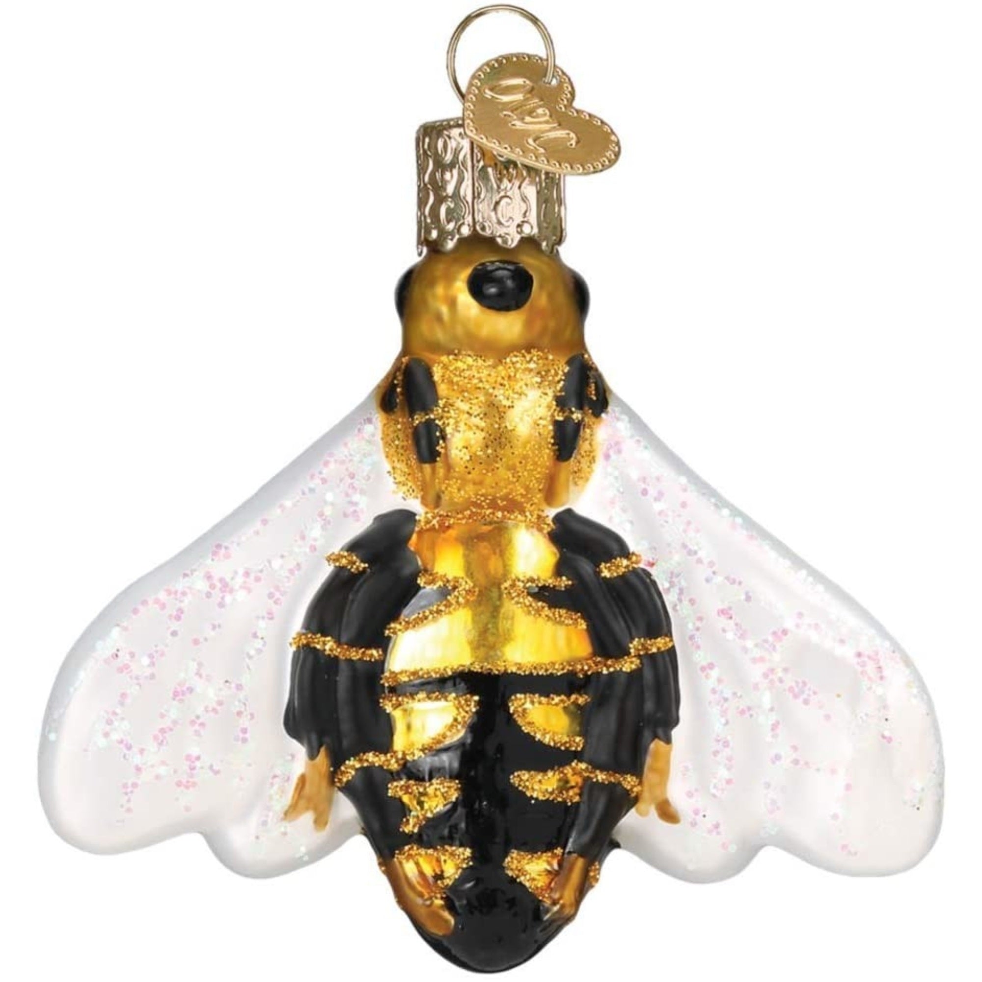 Old World Christmas Blown Glass Ornament for Christmas Tree, Honey Bee