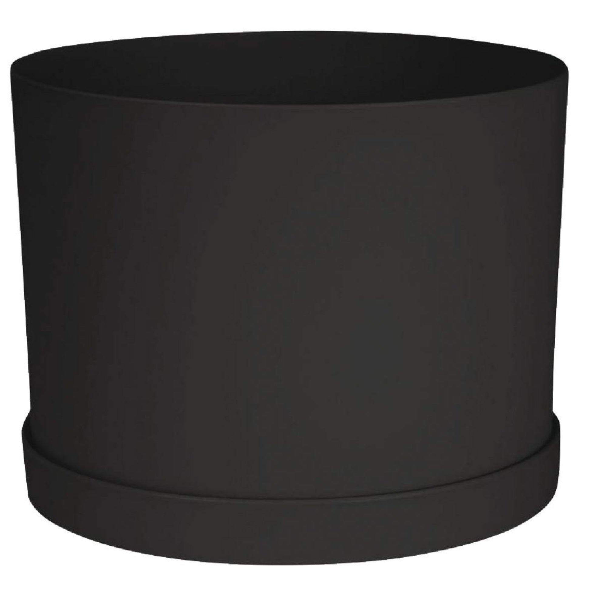 Bloem Mathers Round Plastic Planter with Saucer Tray