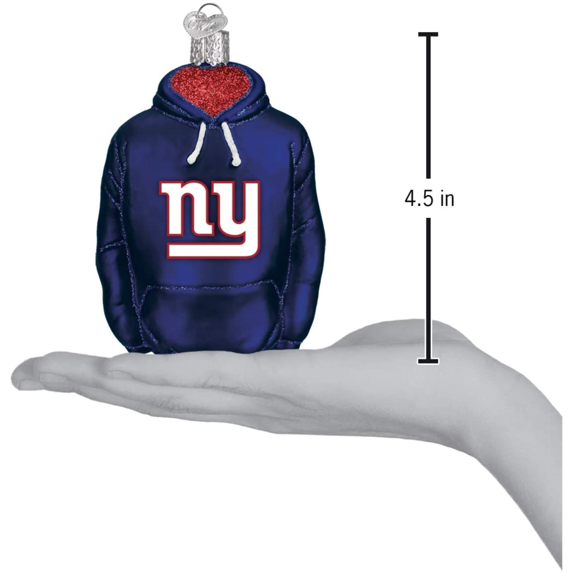Old World Christmas Blown Glass Ornament for Christmas Tree, New York Giants Hoodie