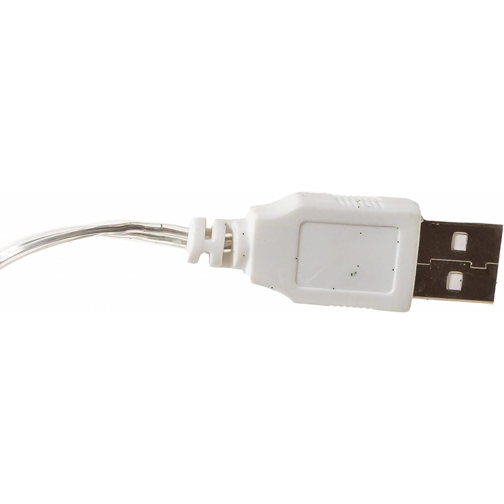 Kurt Adler Hanging Glass Christmas Tree Ornament, USB Warm White LED Santa With Gift Bag