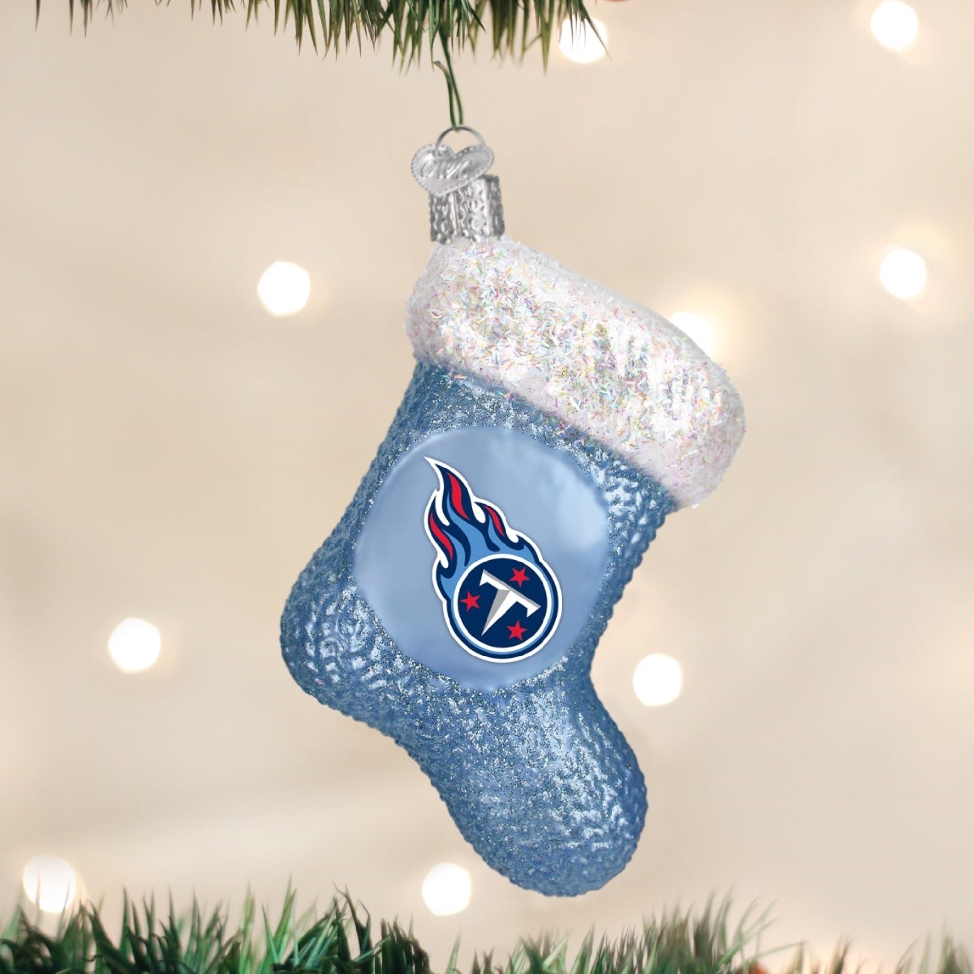 Old World Christmas Tennessee Titans Stocking Ornament For Christmas Tree