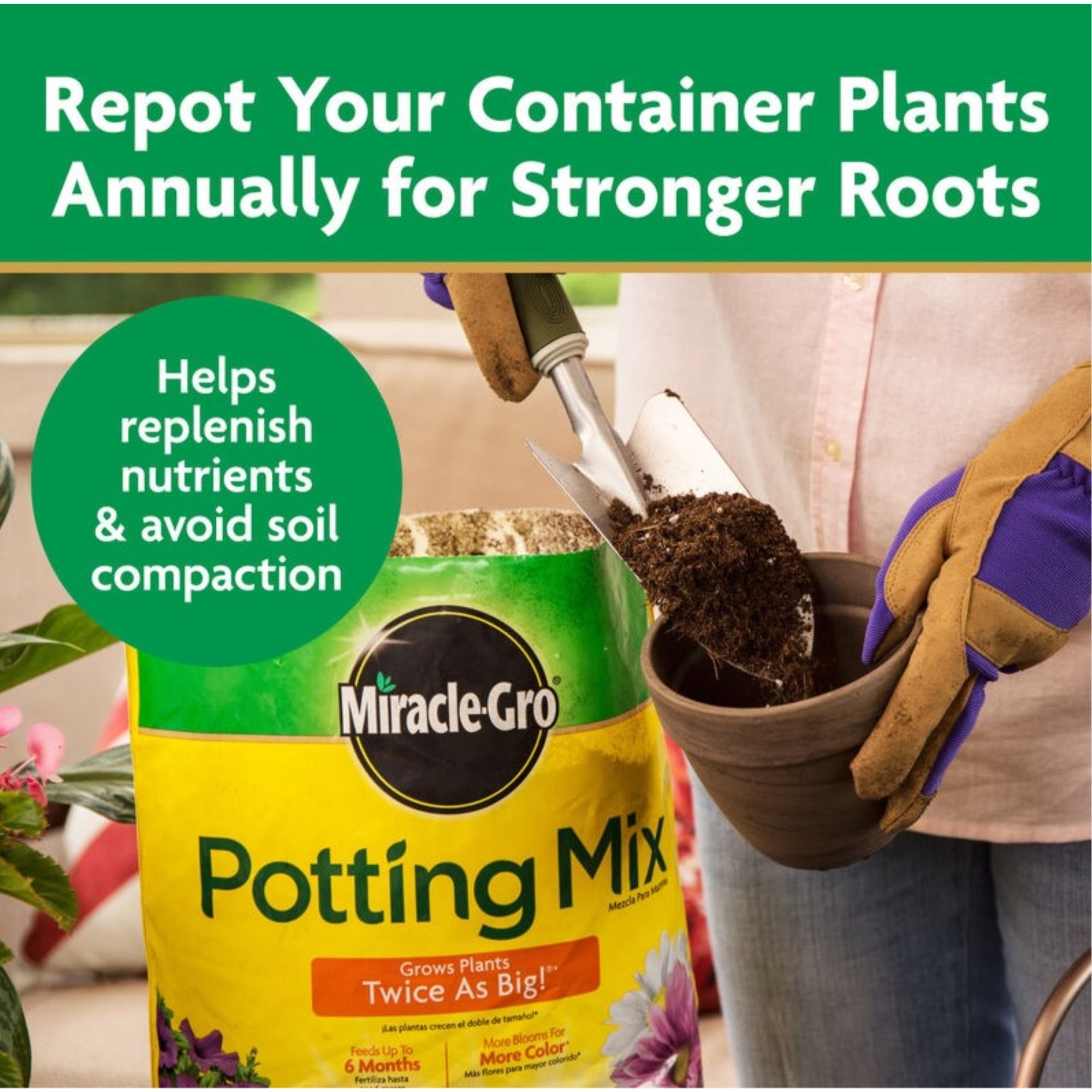 Miracle-Gro Garden Potting Mix for Plants