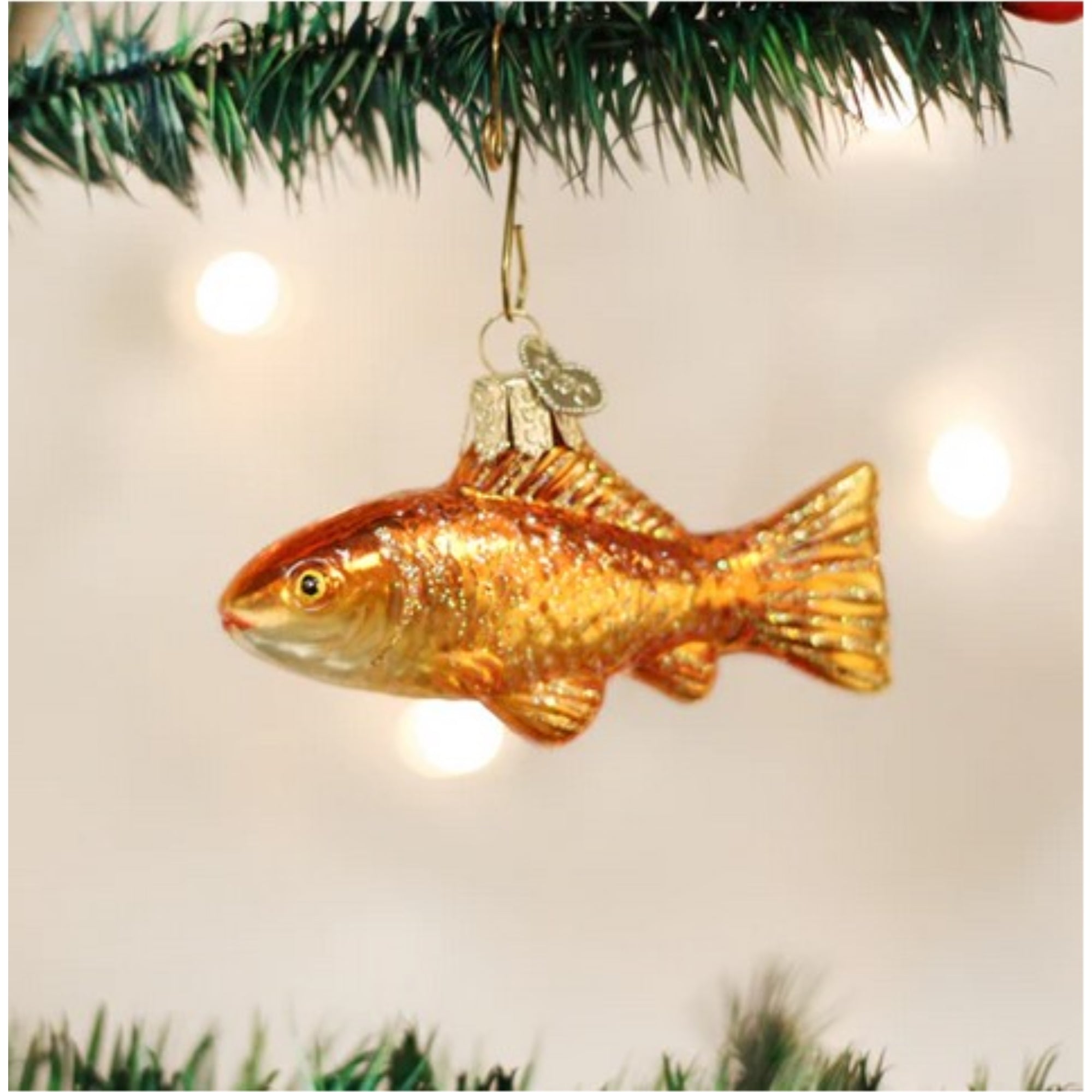 Old World Christmas Blown Glass Ornament for Christmas Tree, Goldfish