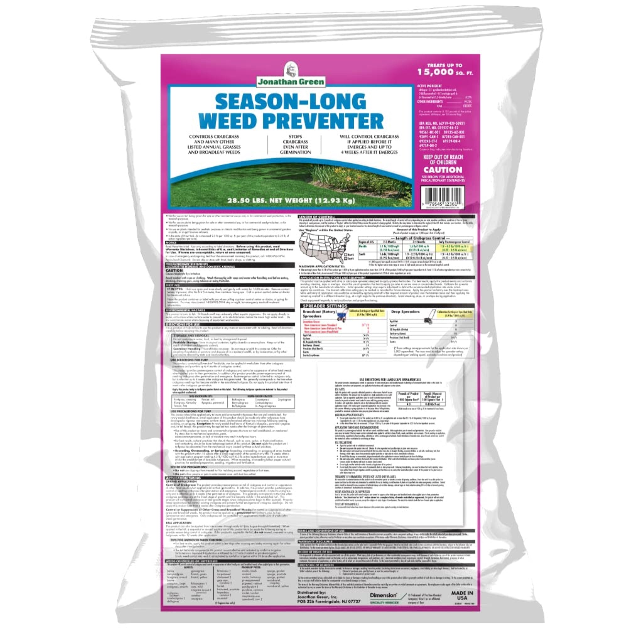 Jonathan Green Season-Long Weed Preventer for Lawns & Landscapes