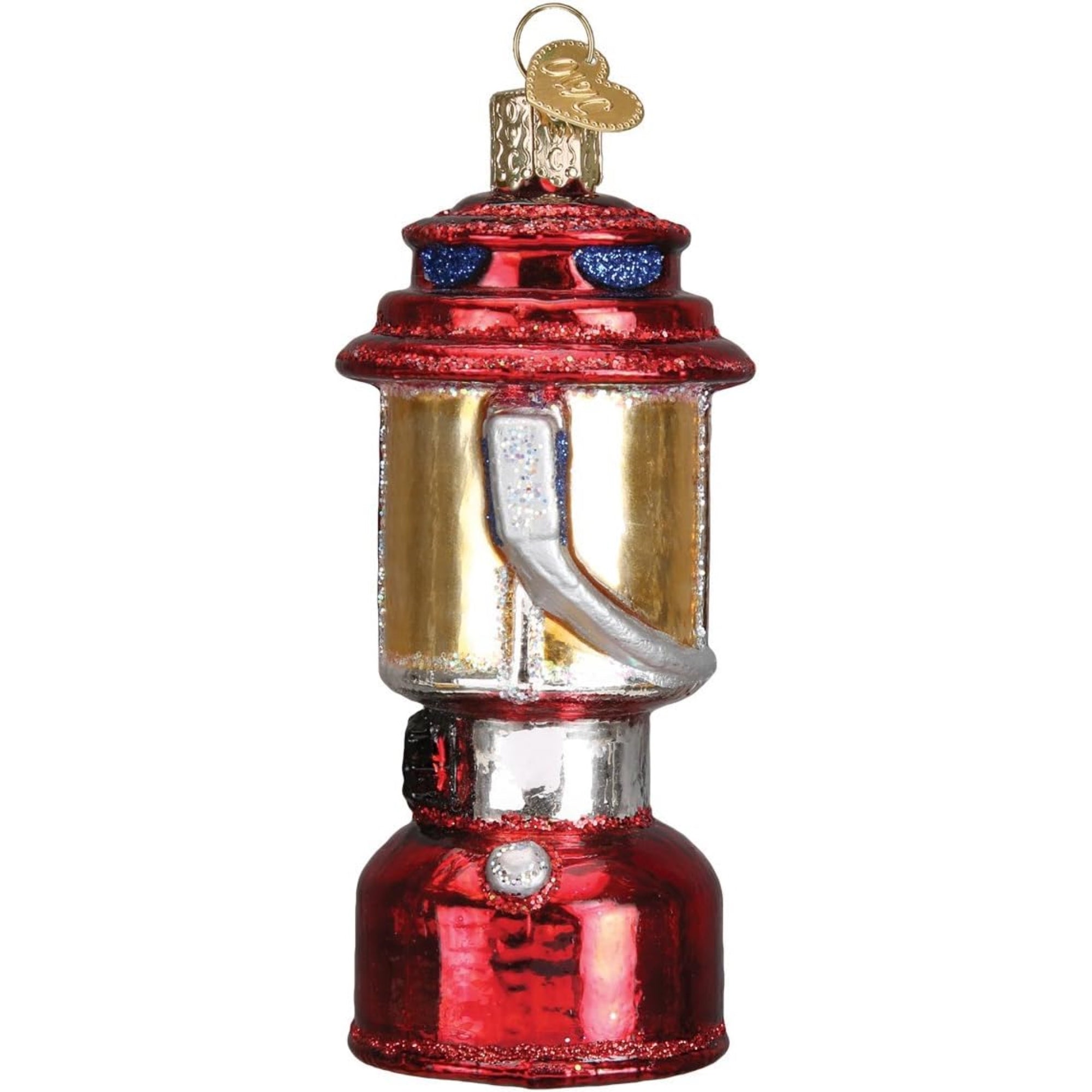 Old World Christmas Blown Glass Ornament for Christmas Tree, Camping Lantern