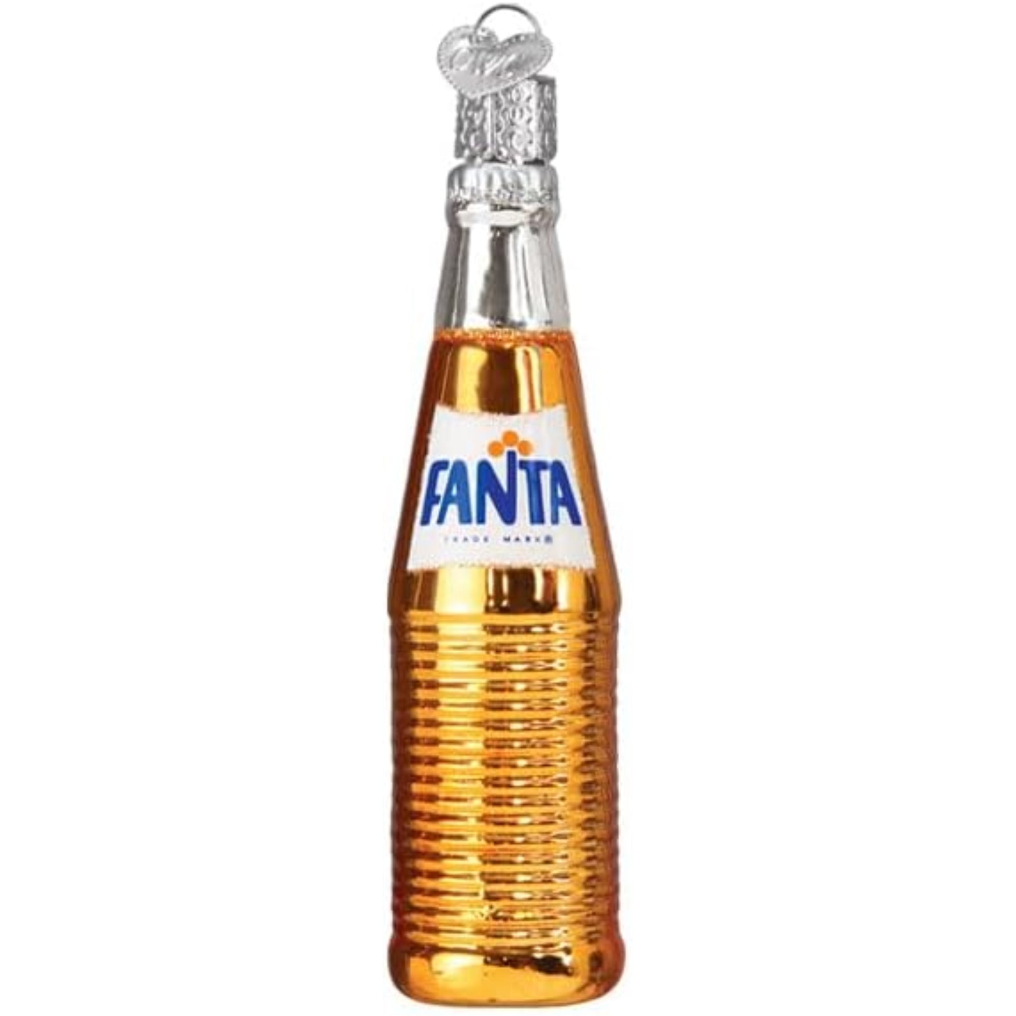 Old World Christmas Blown Glass Ornament for Christmas Tree, Fanta Bottle (with OWC Gift Box)