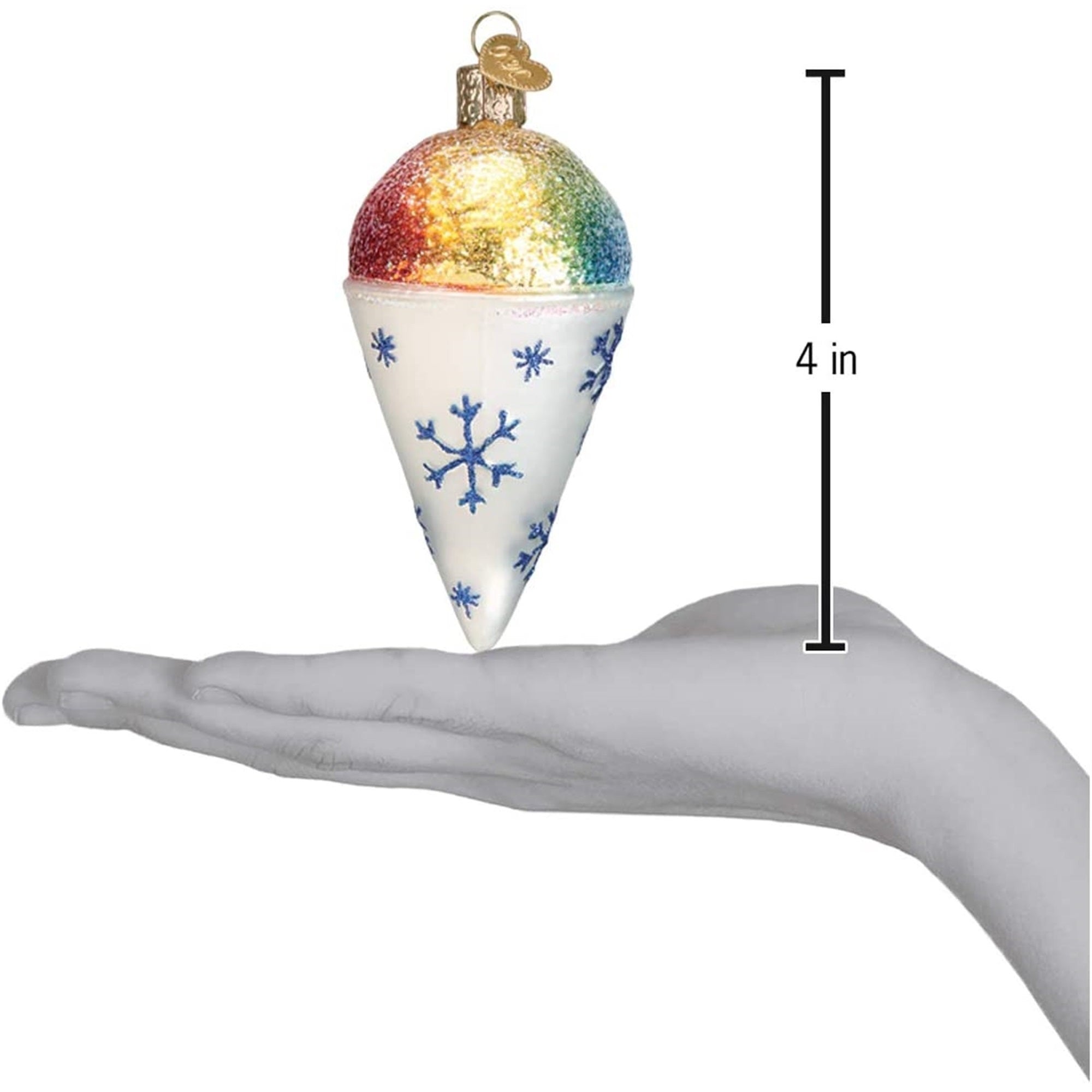 Old World Christmas Blown Glass Ornament for Christmas Tree, Snow Cone