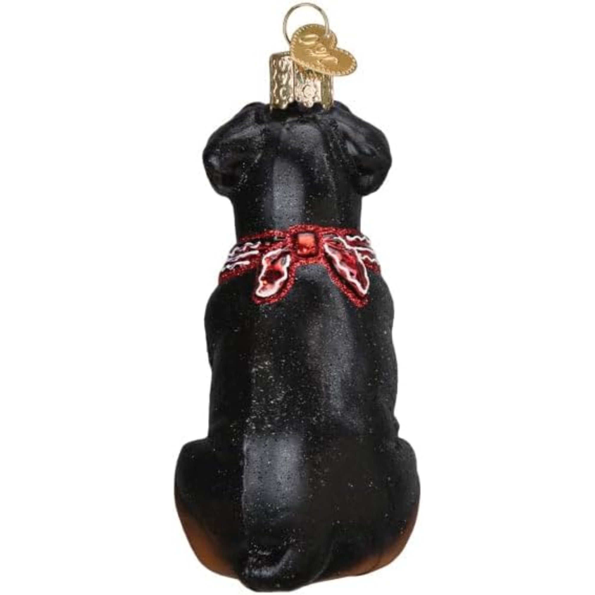 Old World Christmas Blown Glass Ornament for Christmas Tree, Rottweiler (with OWC Gift Box)