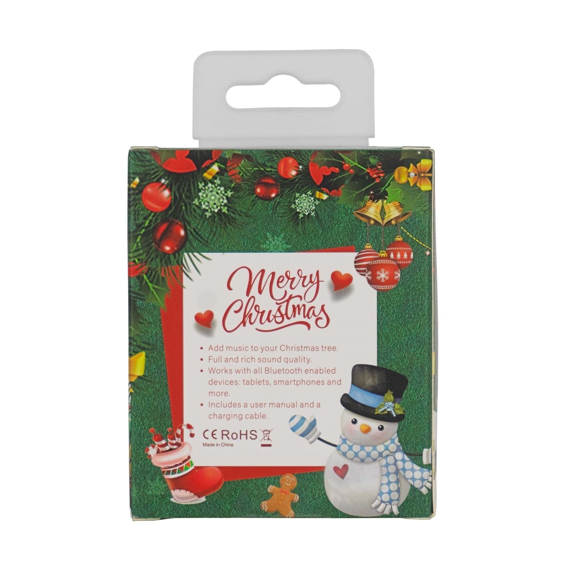 Kurt Adler Music Playing Hanging Ball Ornament for Christmas Tree, Silver, 3"