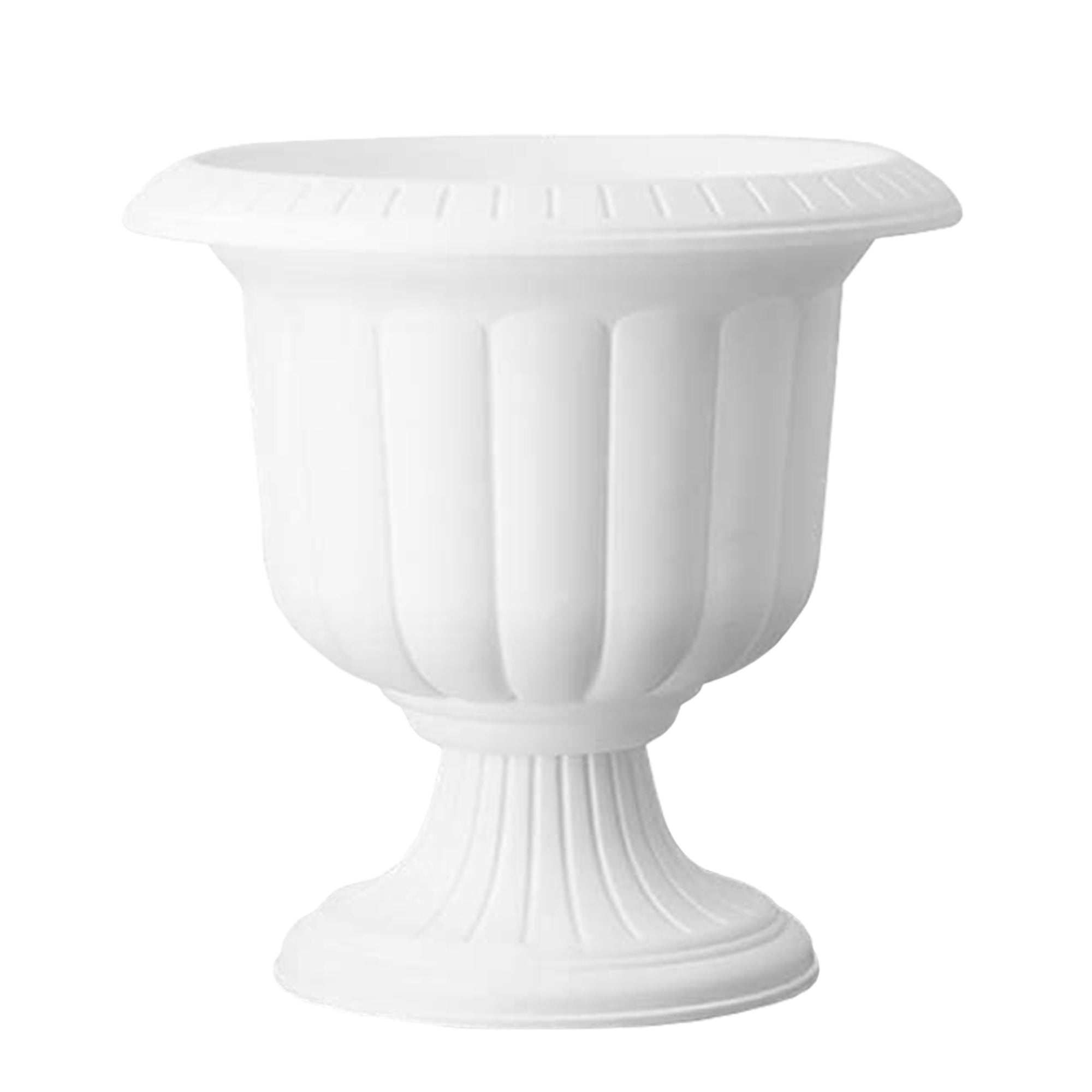 Novelty Indoor/Outdoor Durable Plastic Classic Fluted Urn Planter