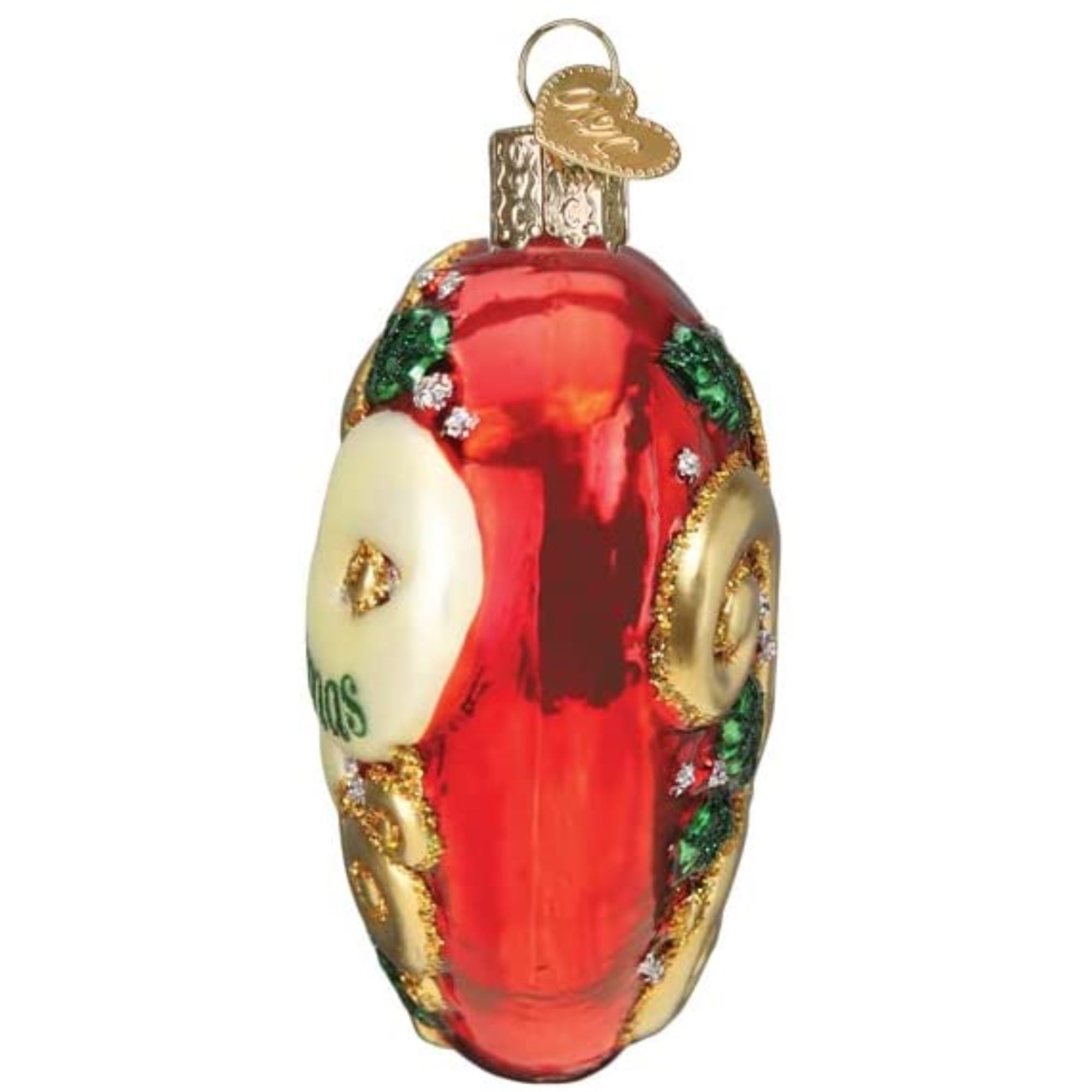 Old World Christmas Blown Glass Ornament for Christmas Tree, First Christmas 2022 Heart