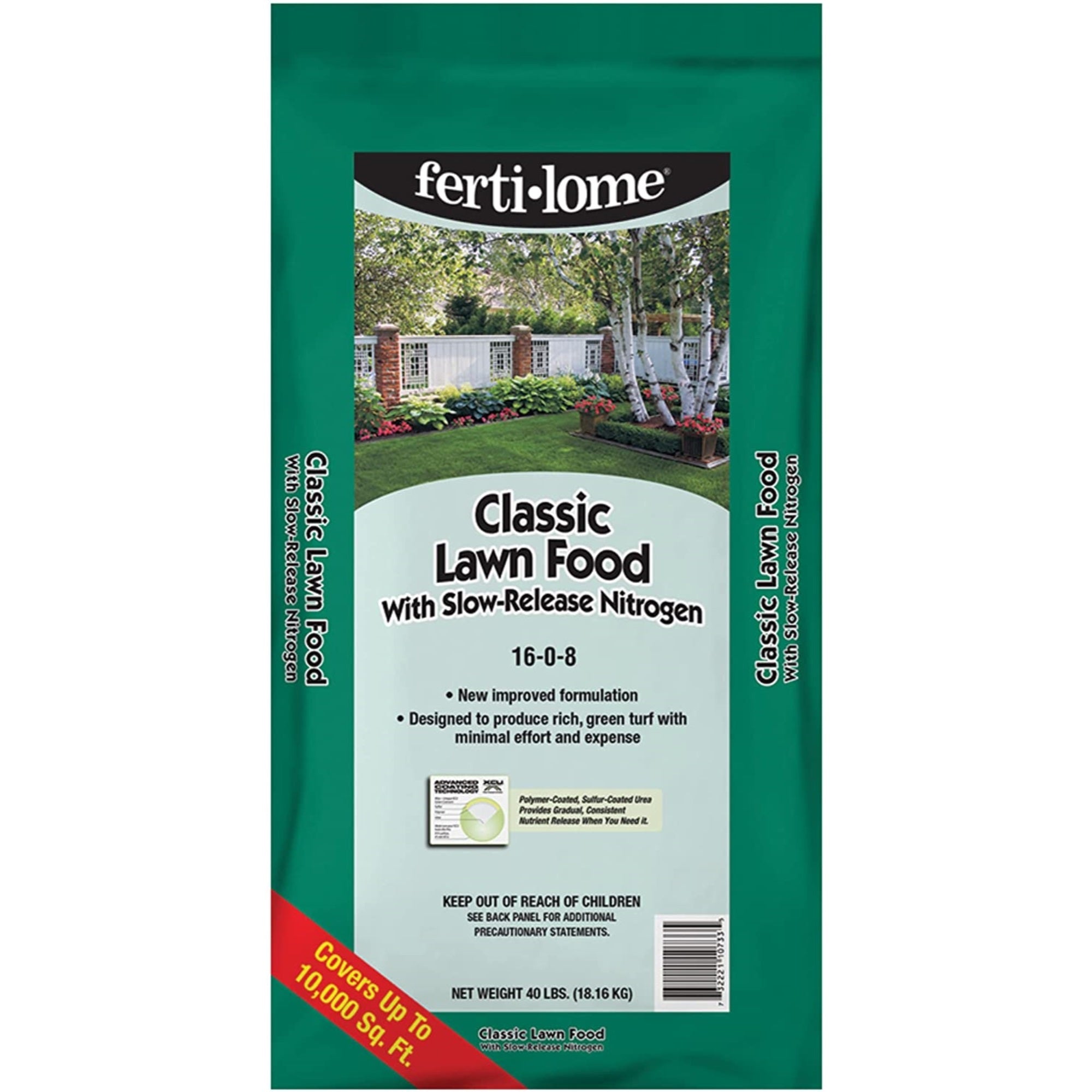 VPG Fertilome Classic Lawn Food w/ Slow-Release Nitrogen 16-0-8