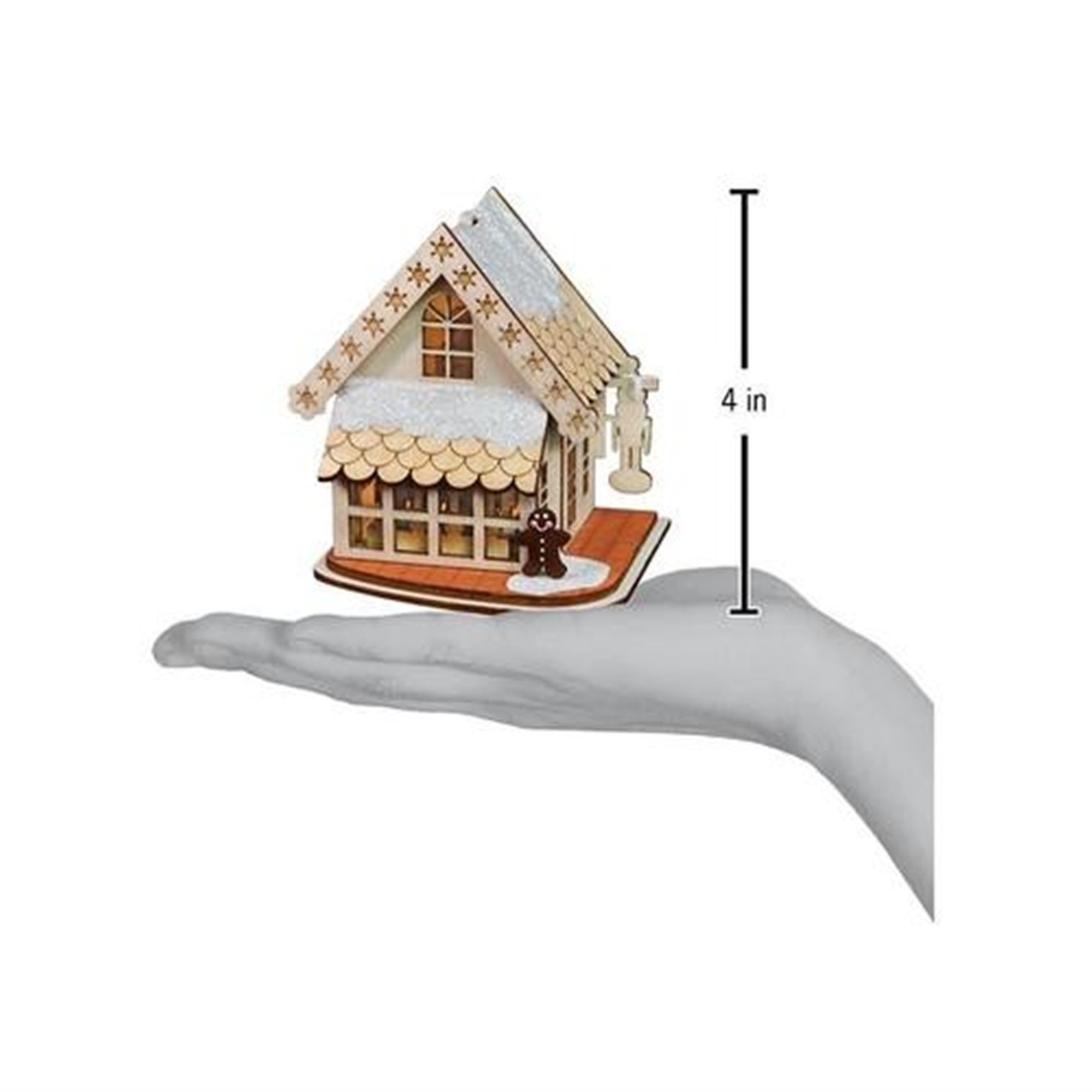 Old World Christmas Ginger Cottage Wooden Ornament for Christmas Tree, Drosselmeyer's Nutcrackers